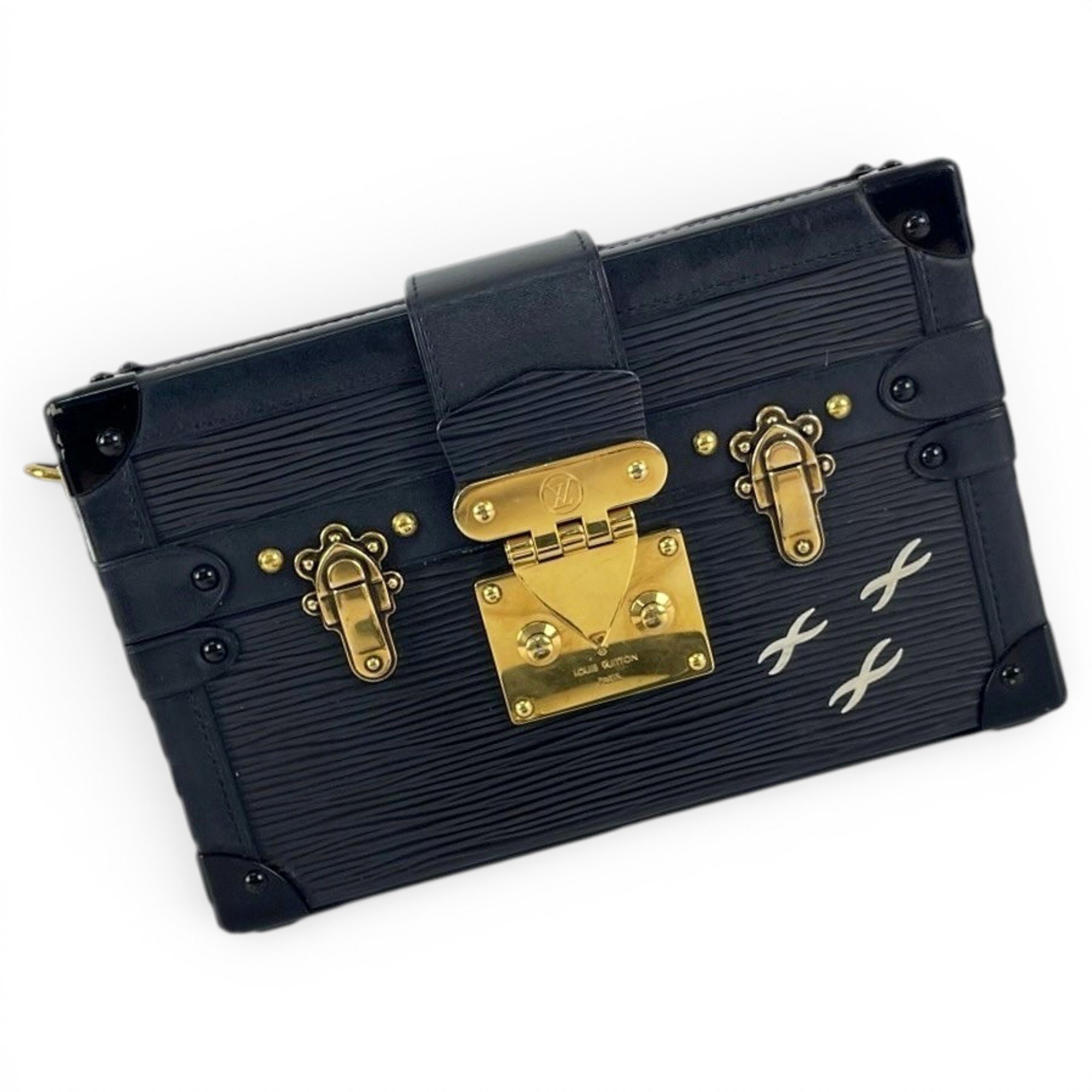 Petite Malle leather handbag