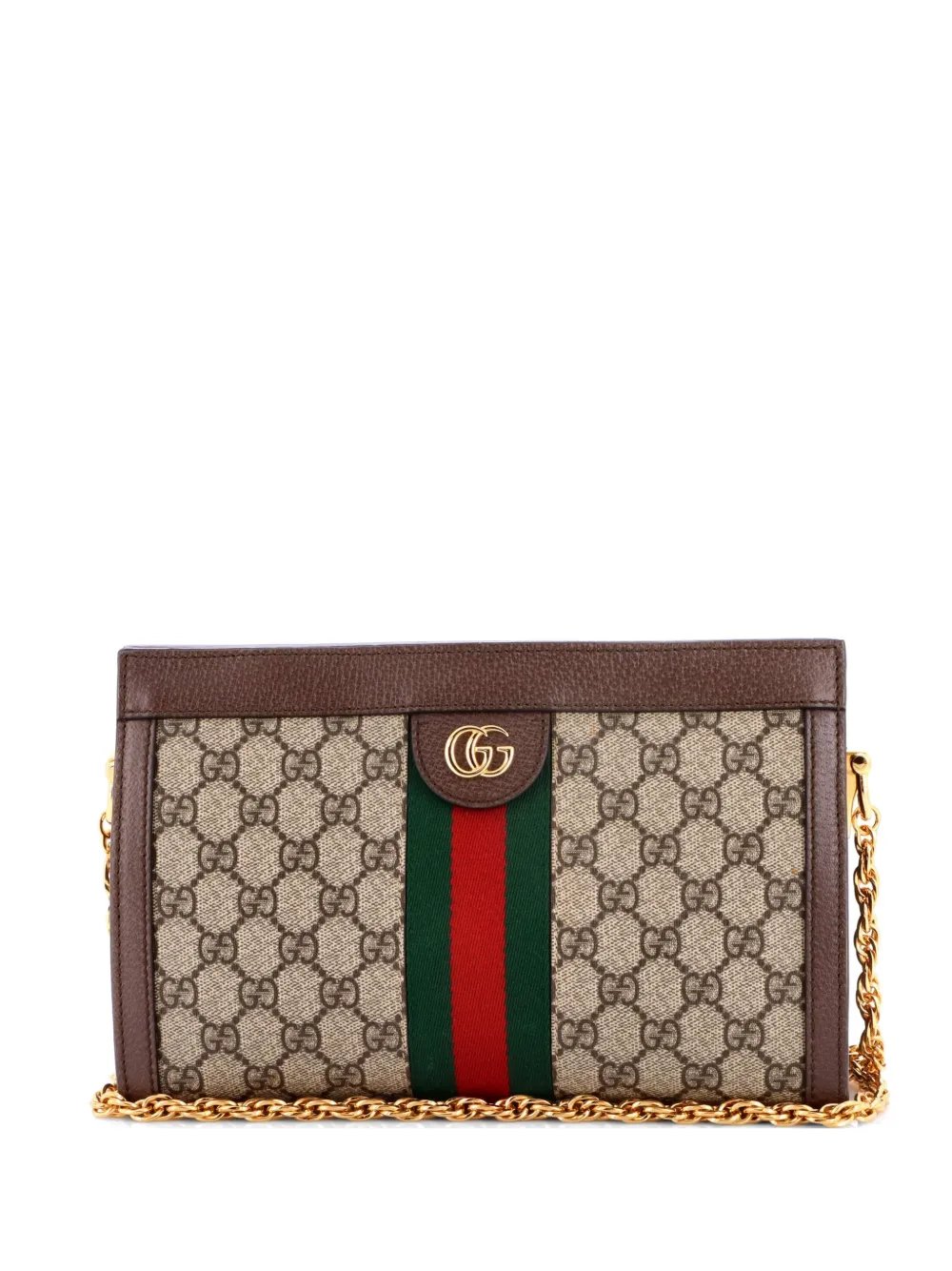 Ophidia Chain Shoulder Bag GG Coated Canvas Small crossbody bag