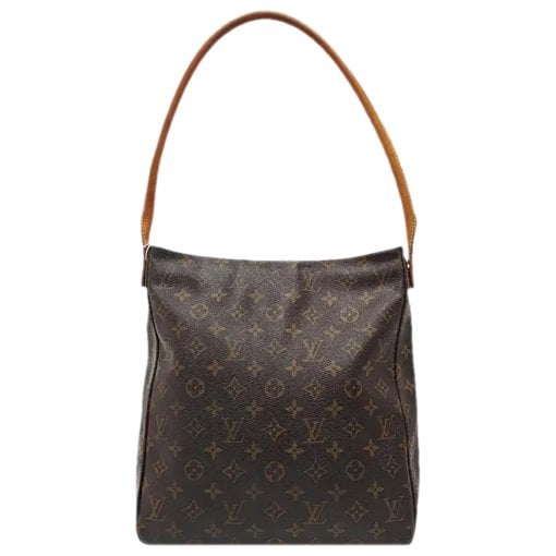 Looping leather handbag