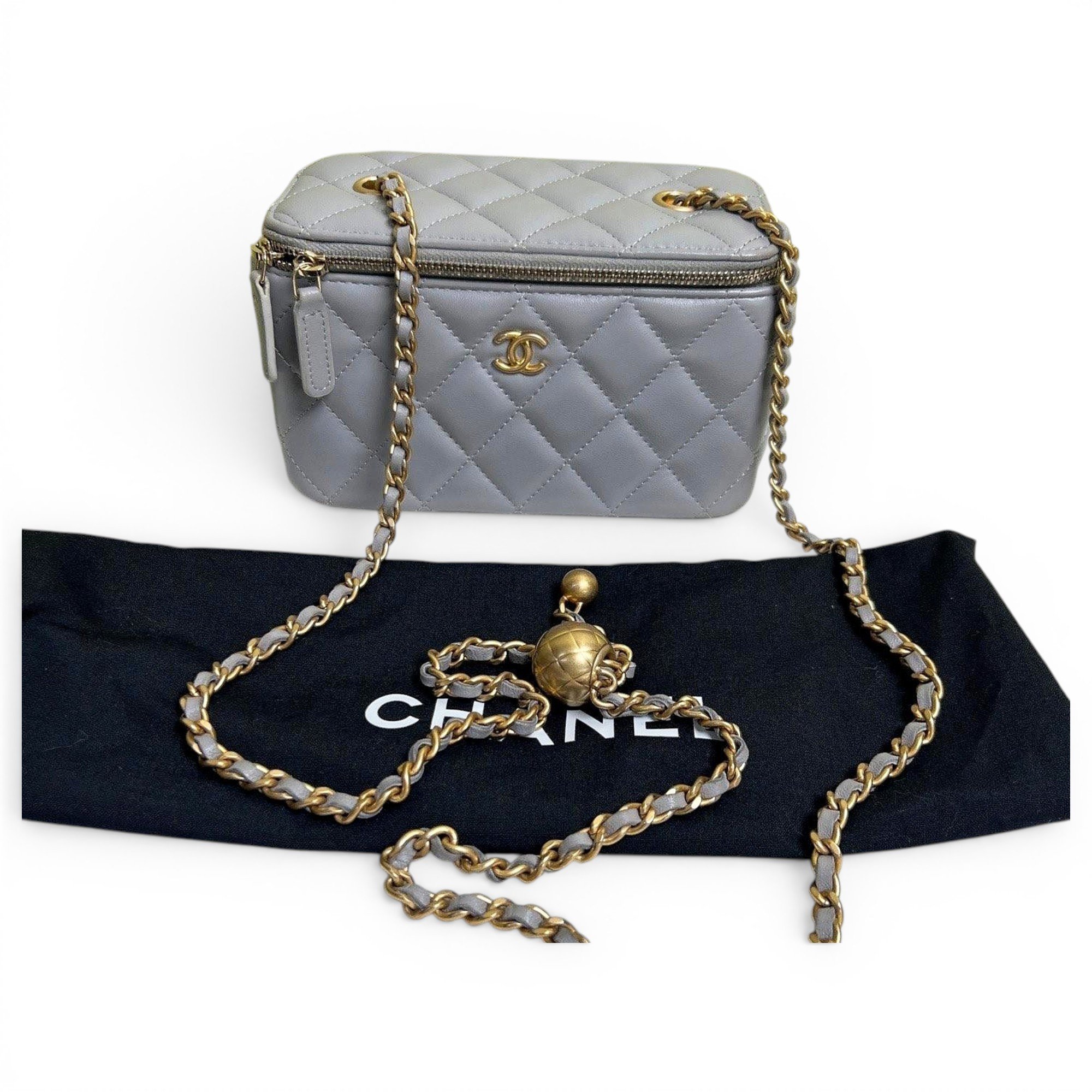 Vanity leather crossbody bag