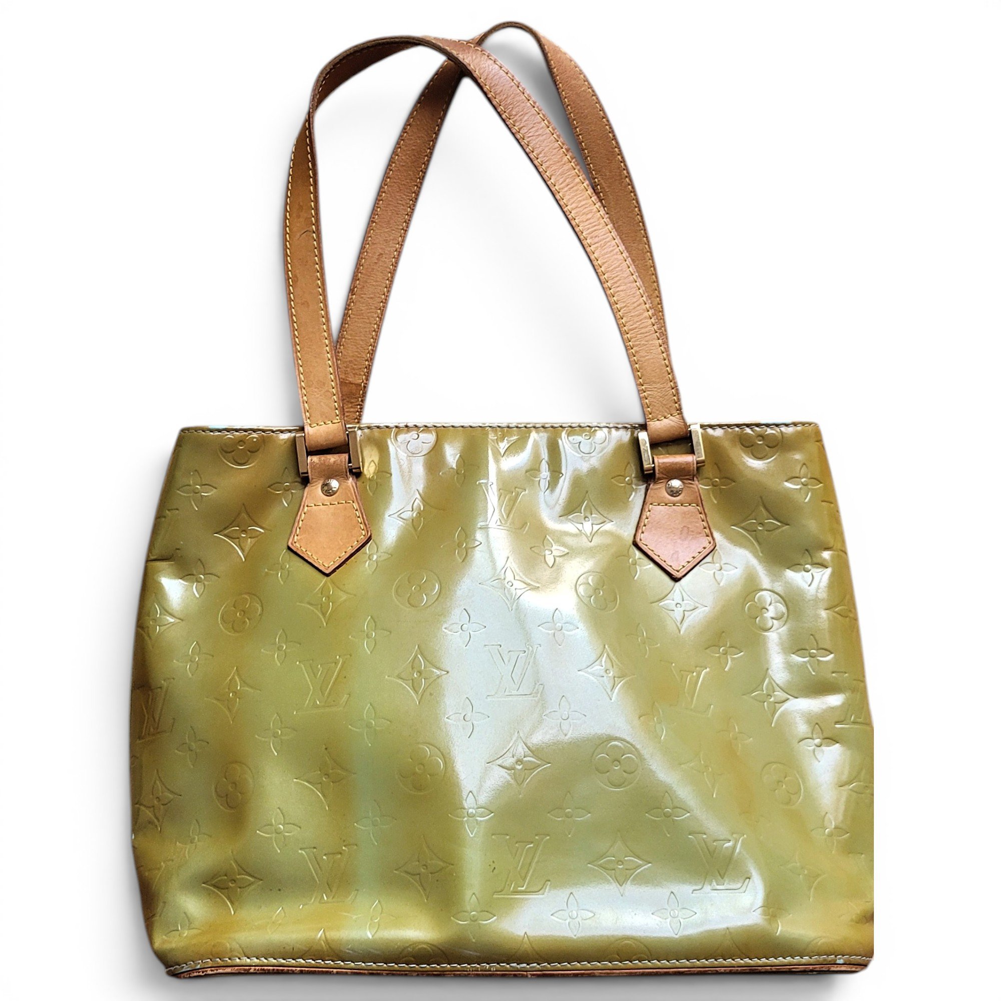 Houston patent leather handbag