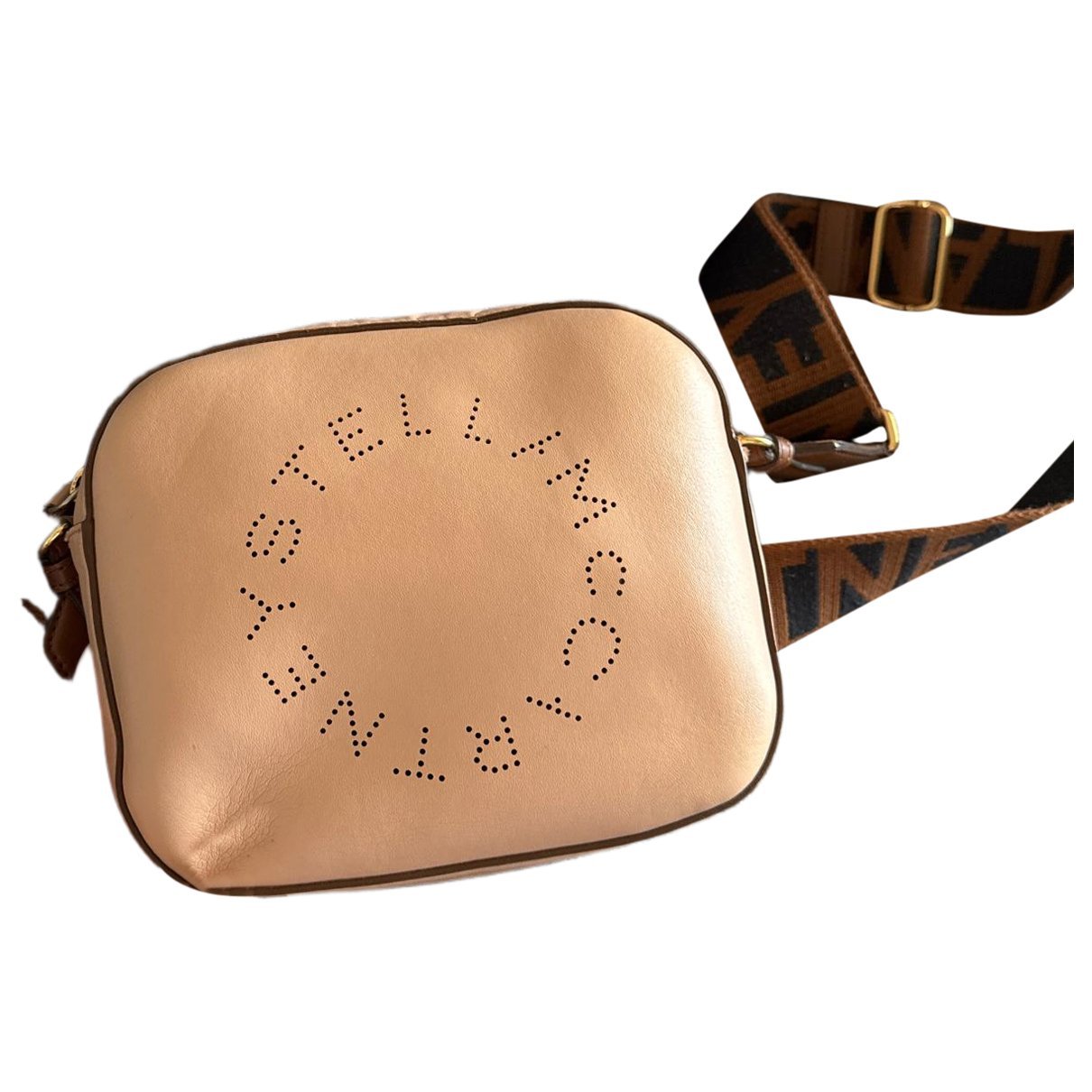 Stella McCartney Logo leather crossbody bag