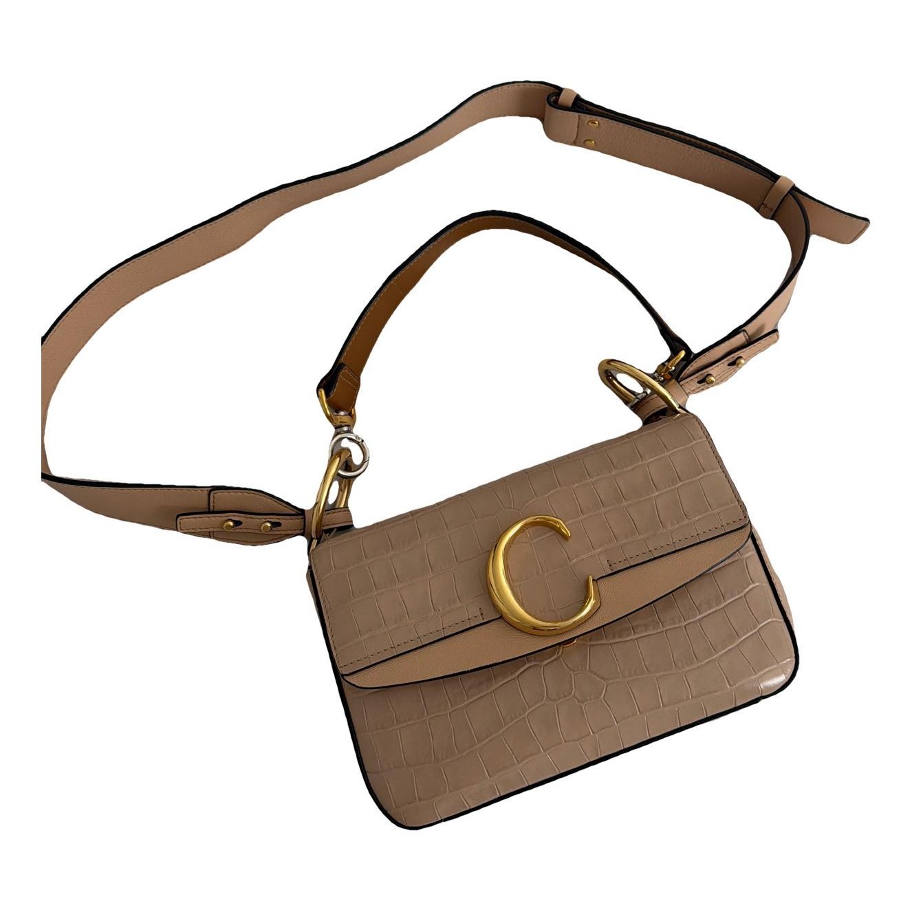 C leather handbag