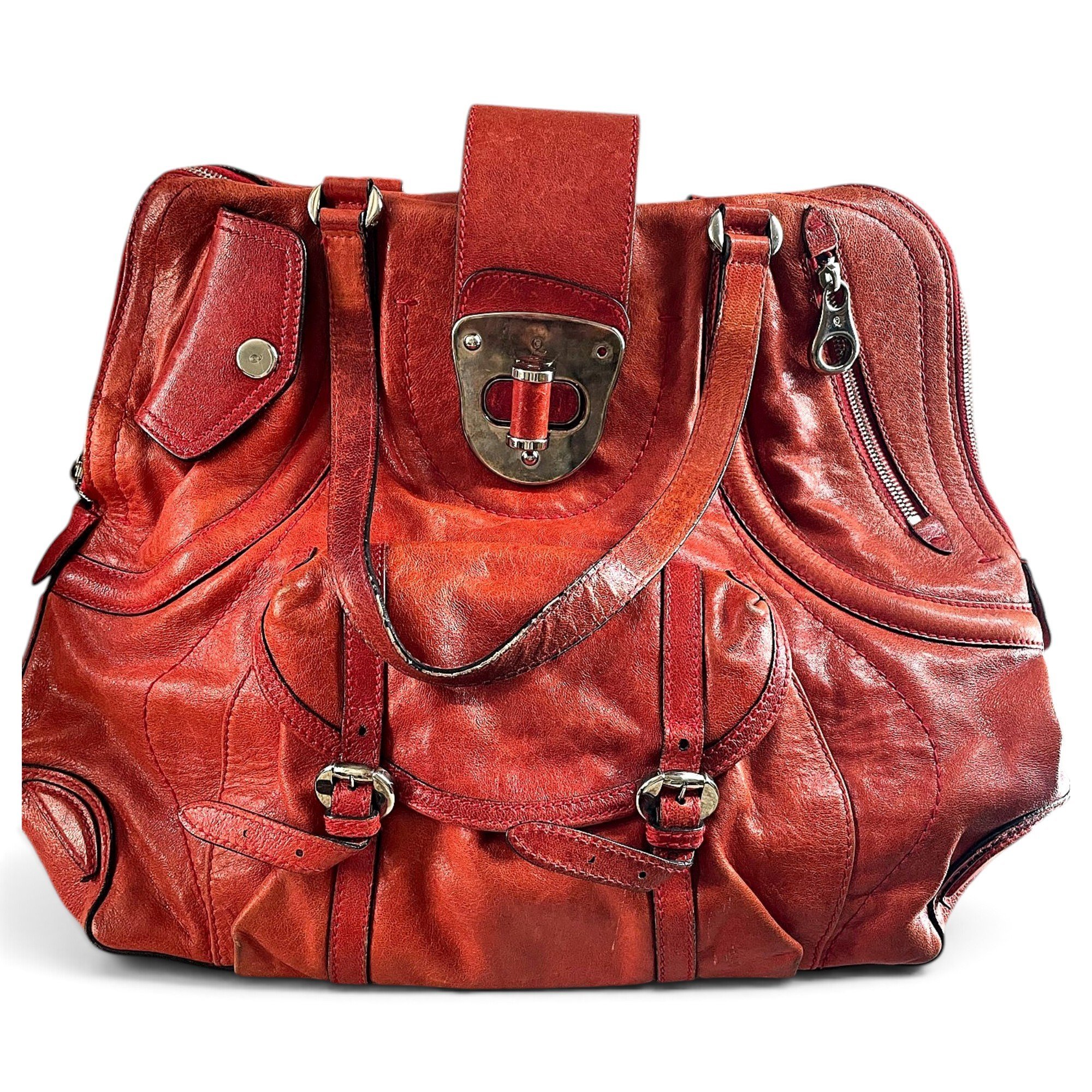 Leather handbag