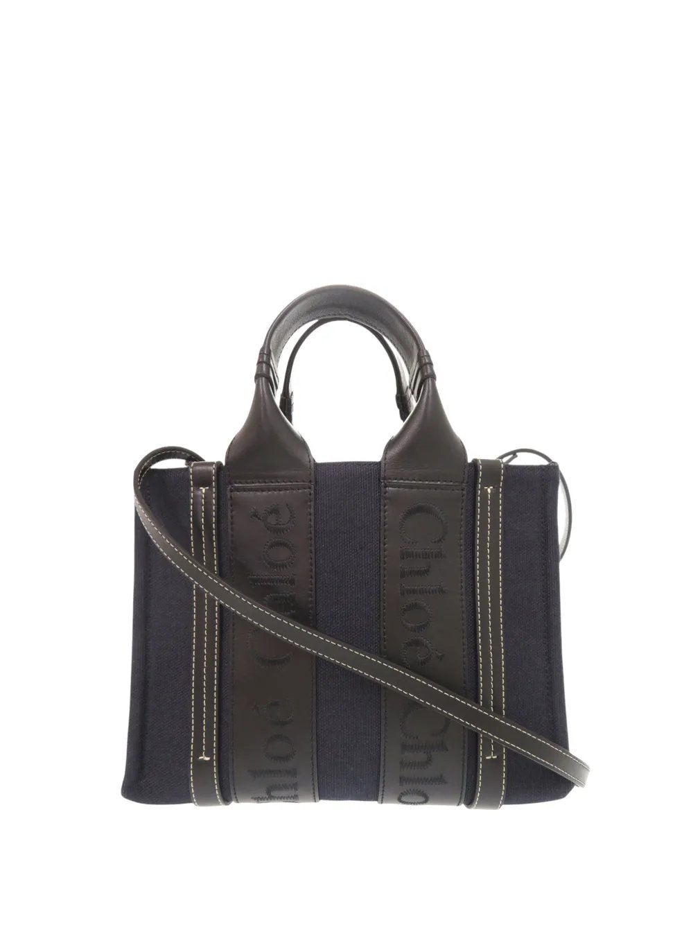 Chloe 2023 Small Canvas Woody Tote satchel