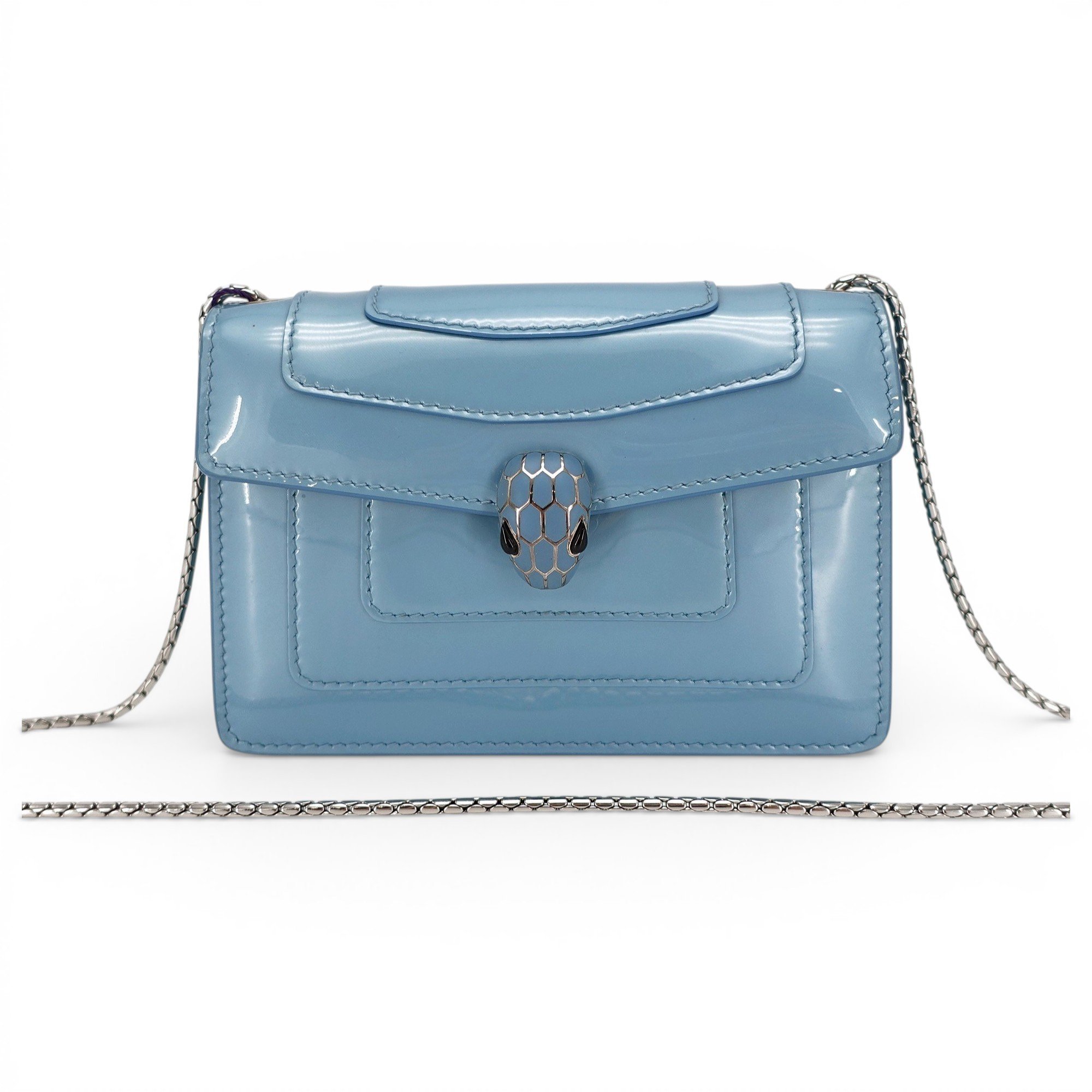 Serpenti leather handbag