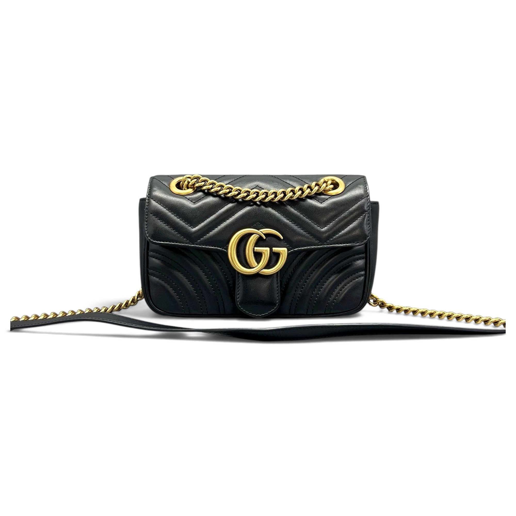 GG Marmont Flap leather handbag