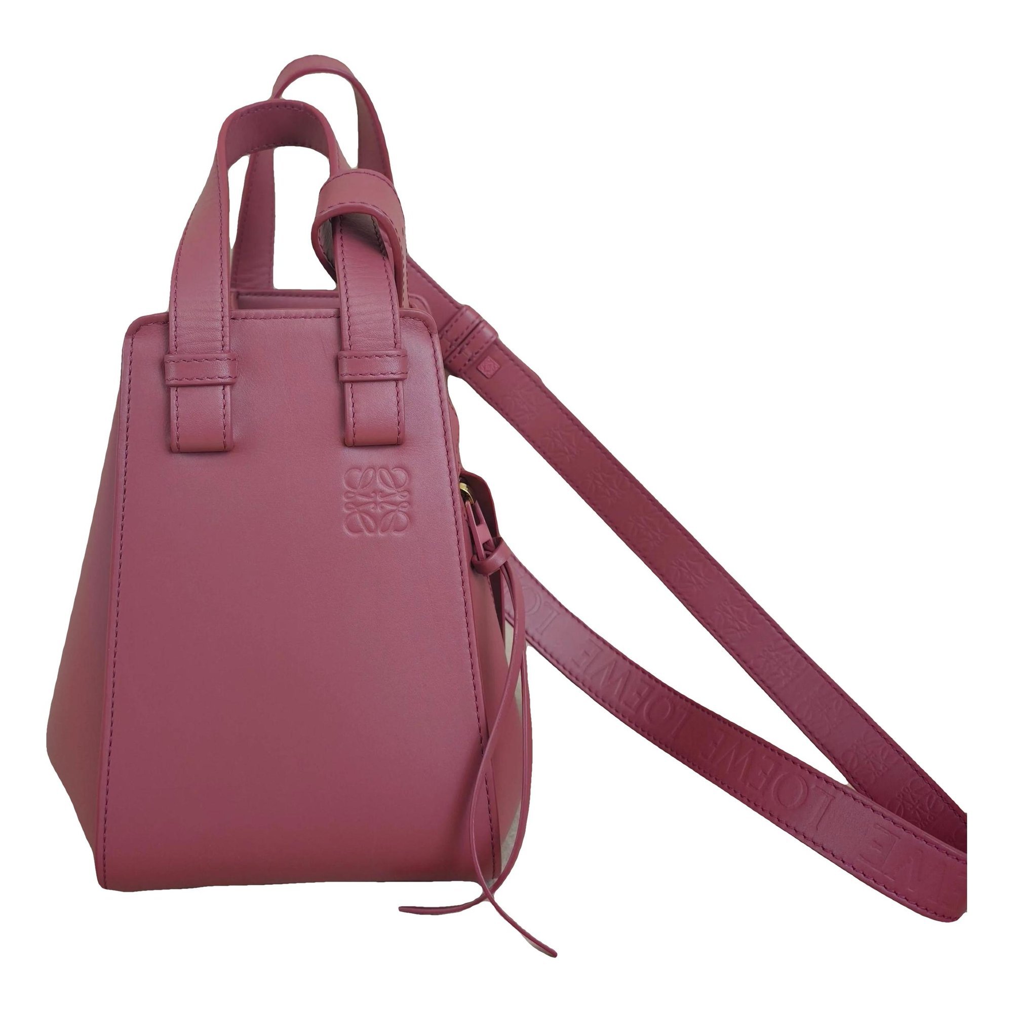 Hammock leather handbag