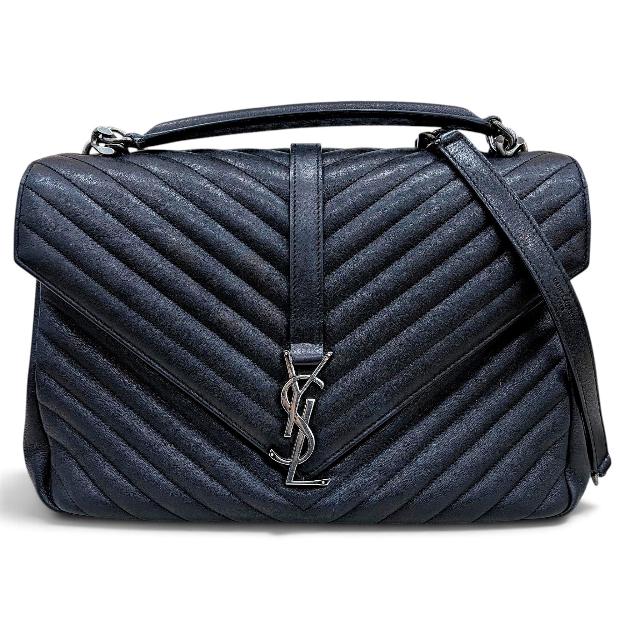 Collége monogramme leather handbag