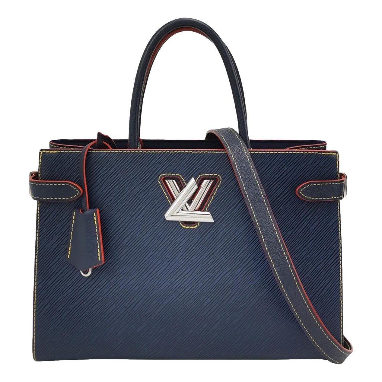 Twist pony-style calfskin handbag