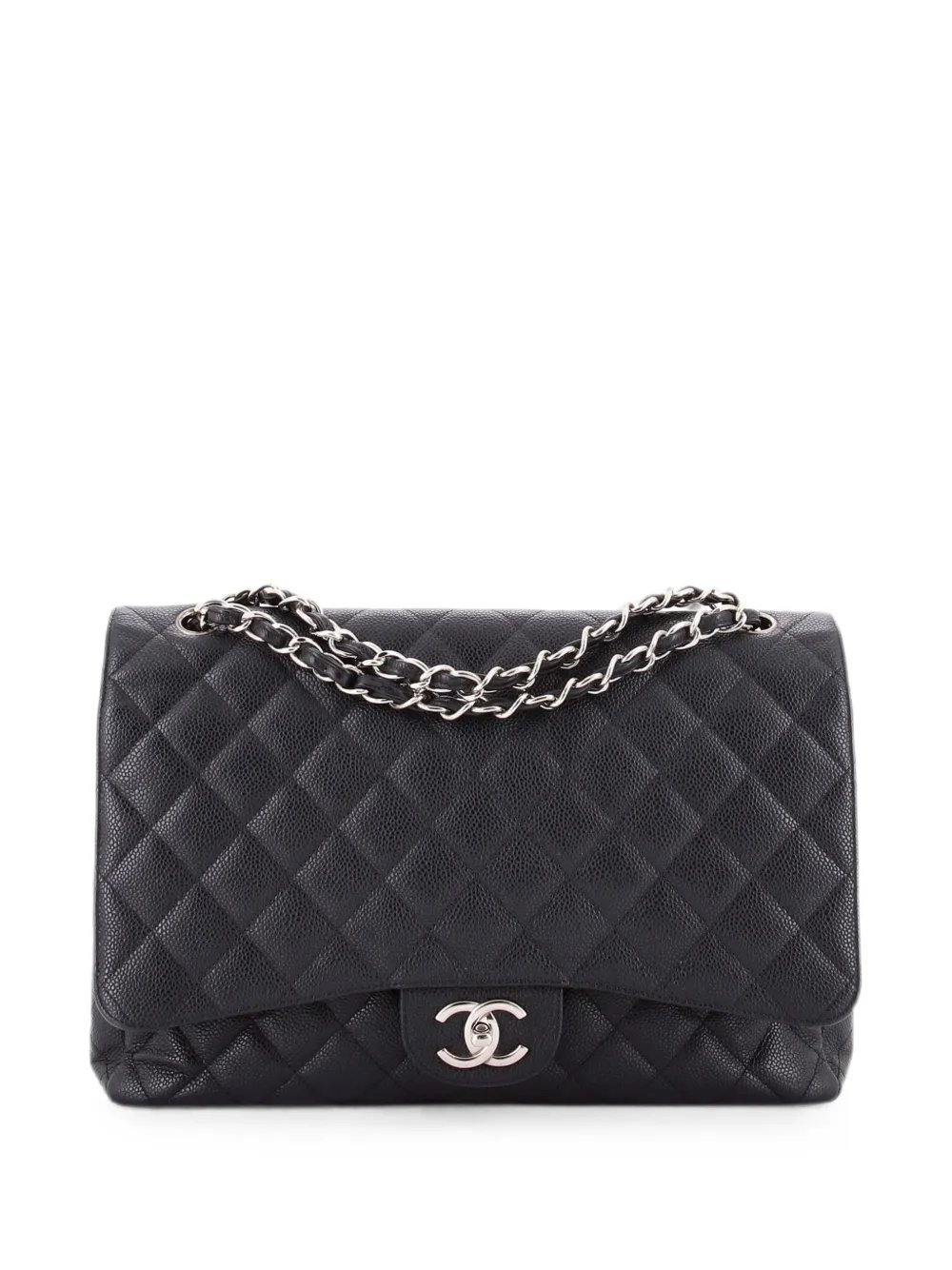 Classic Double Flap Bag Quilted Caviar Maxi shoulder bag