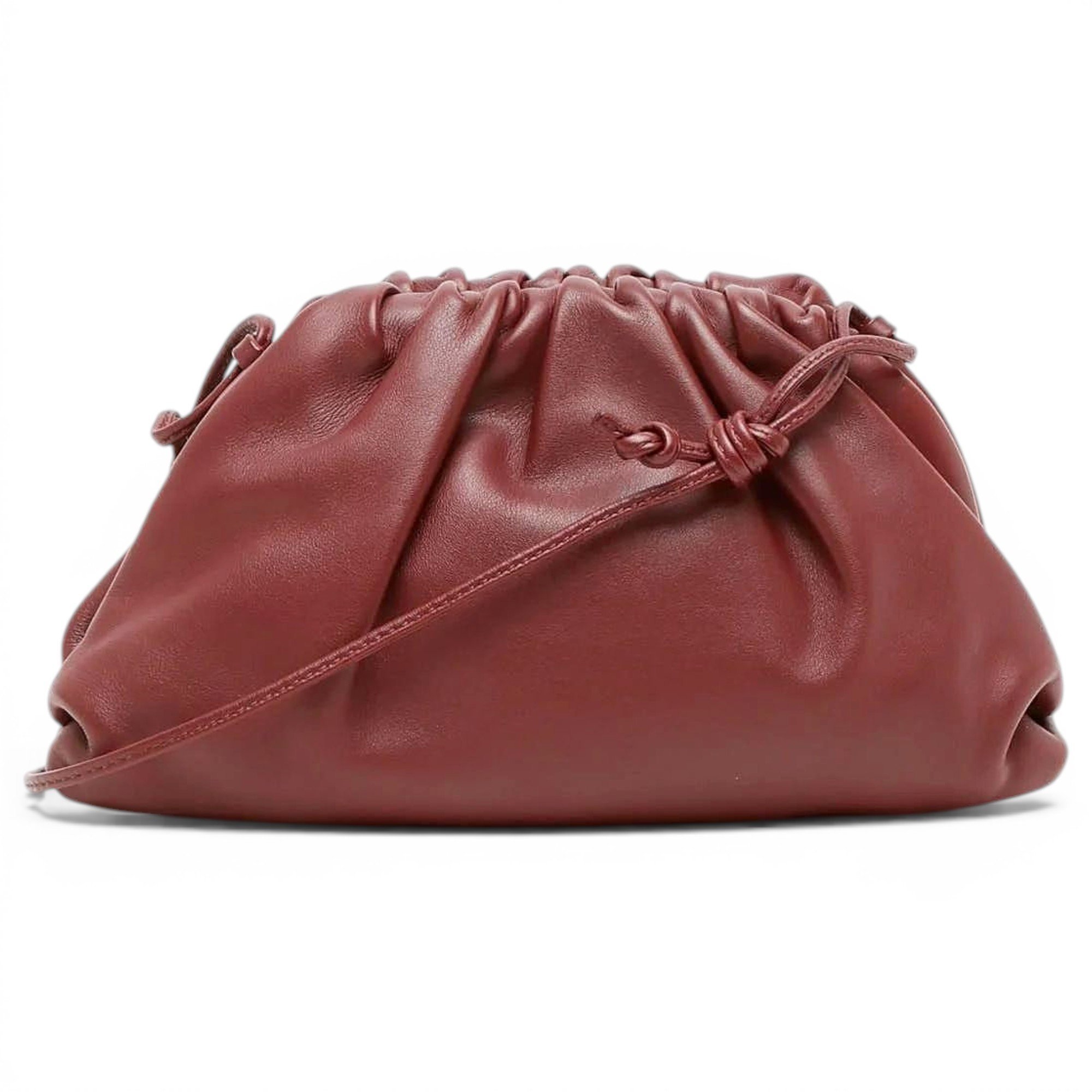 Pouch leather handbag