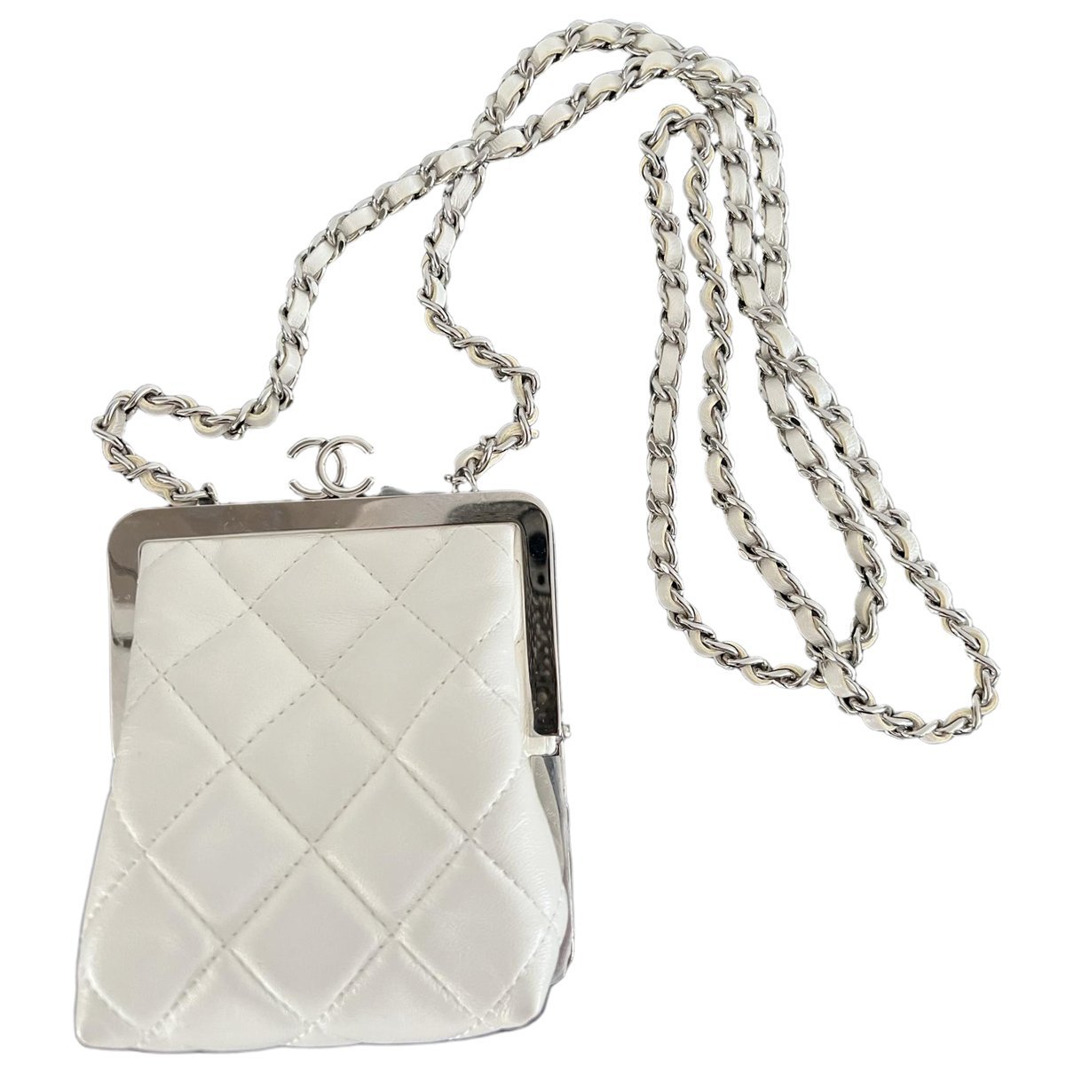 Trendy CC leather crossbody bag