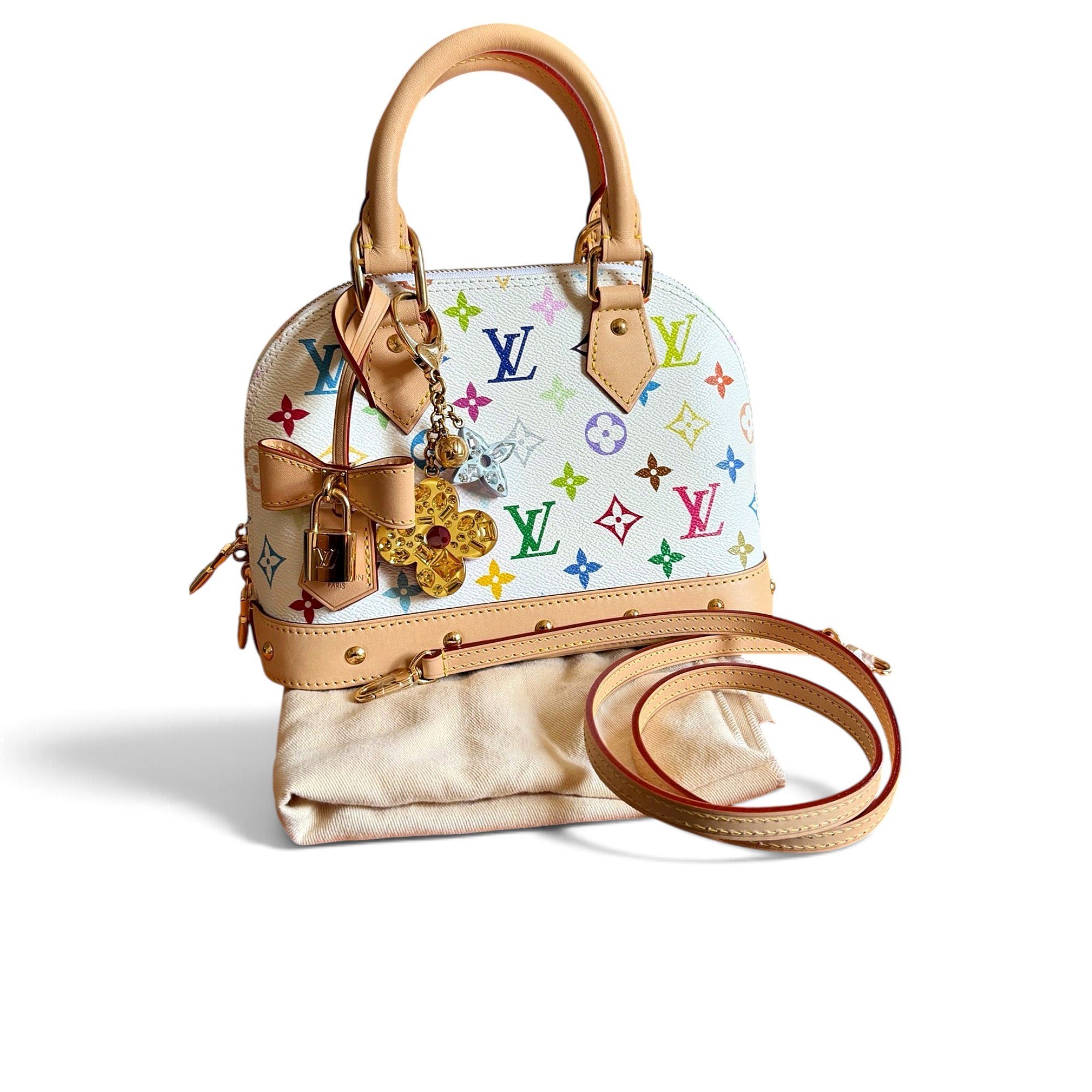 Louis Vuitton Alma leather handbag