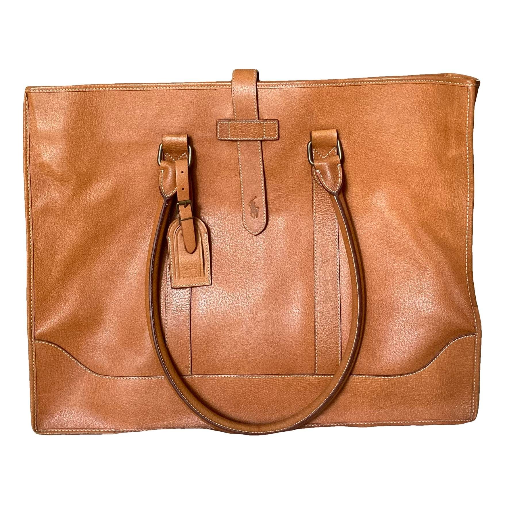 Leather tote