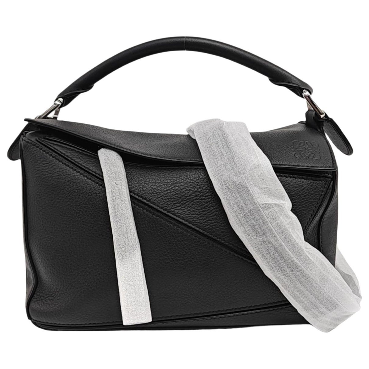 Puzzle leather crossbody bag