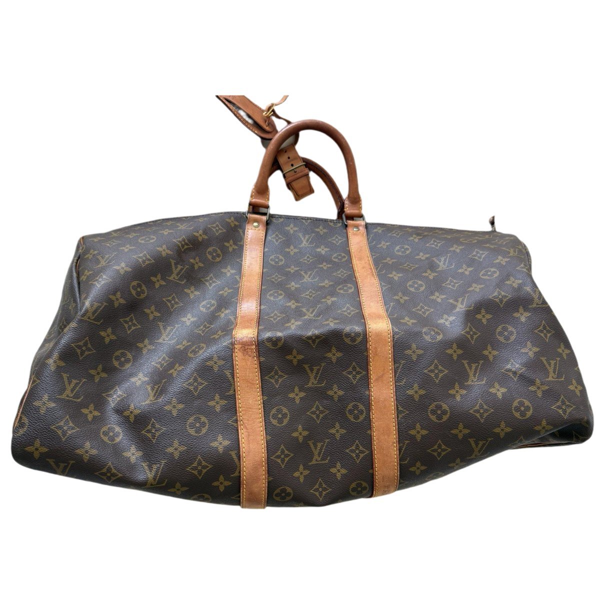 Keepall leather travel bag
