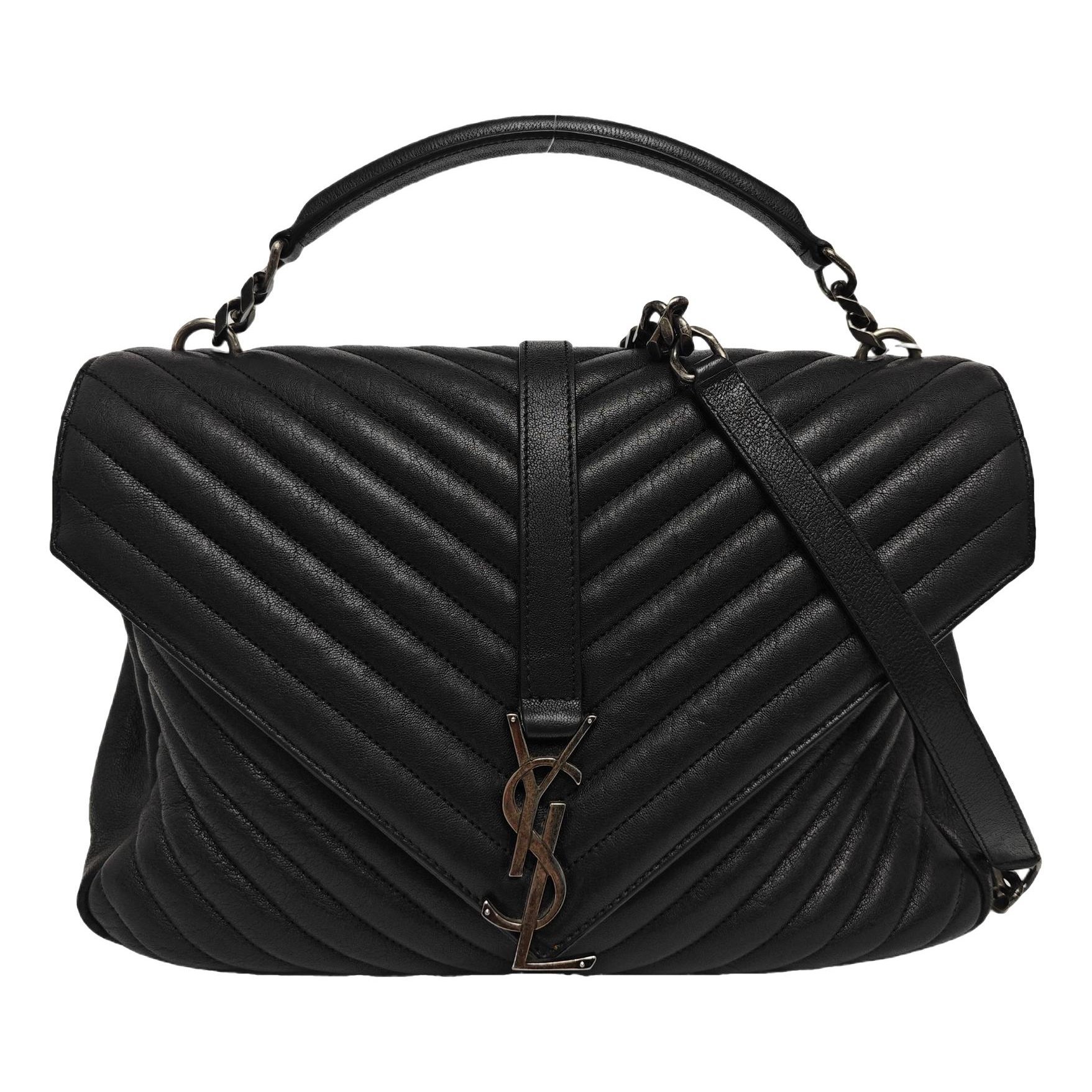 Collége monogramme leather handbag