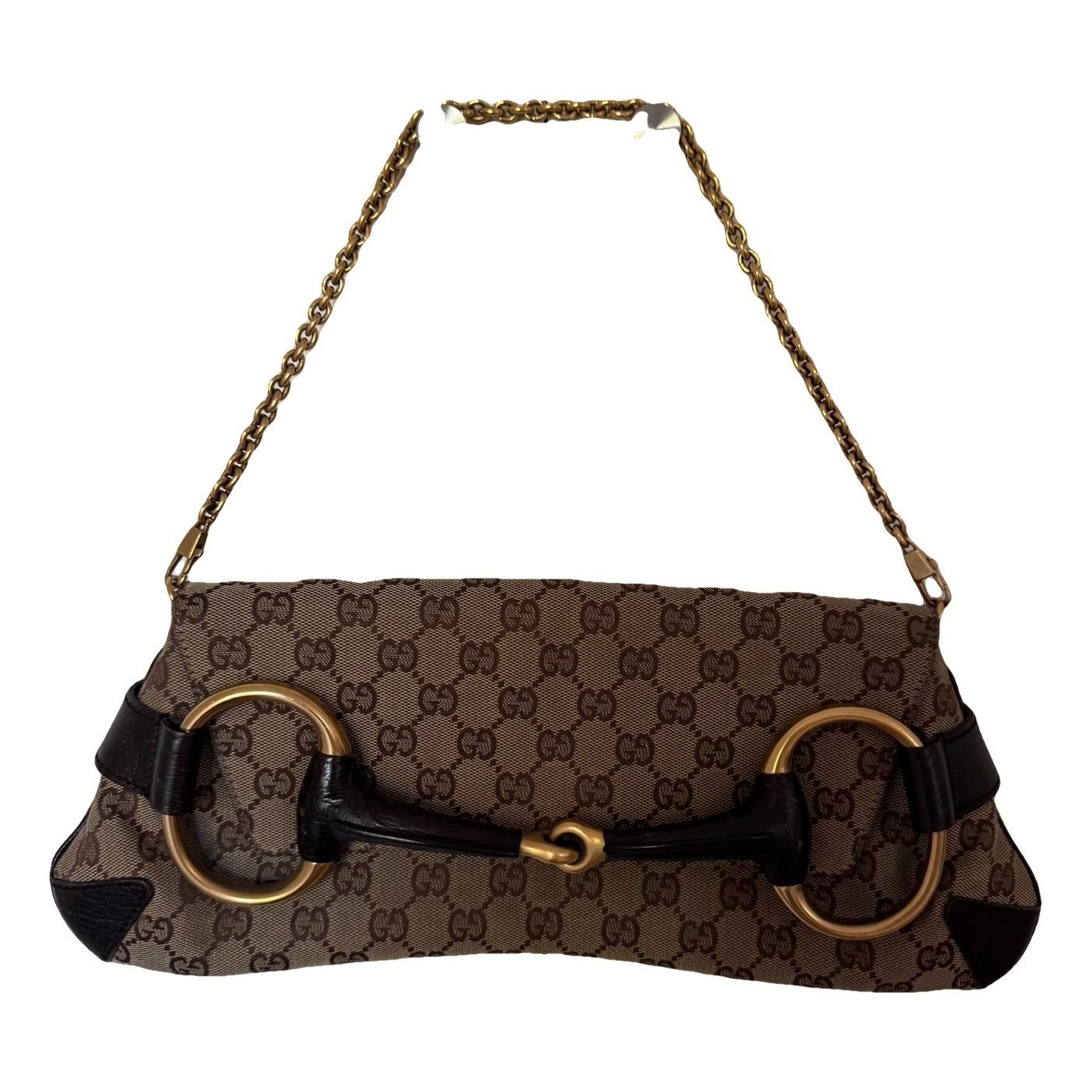 Horsebit Chain cloth handbag