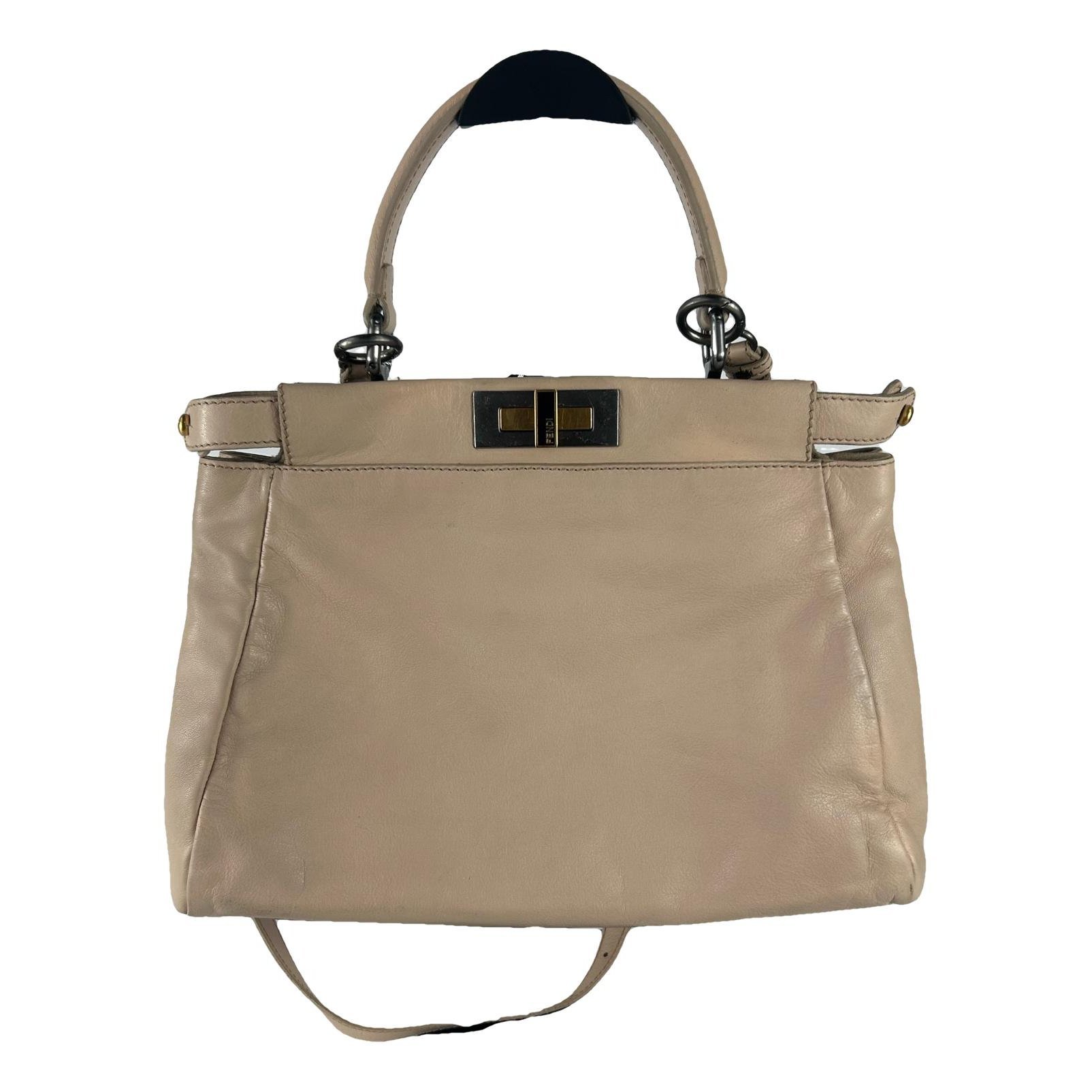 Peekaboo leather handbag