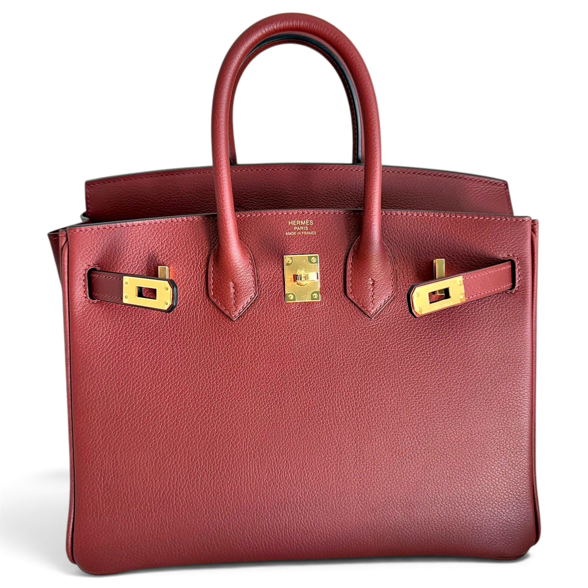 Birkin 25 leather handbag