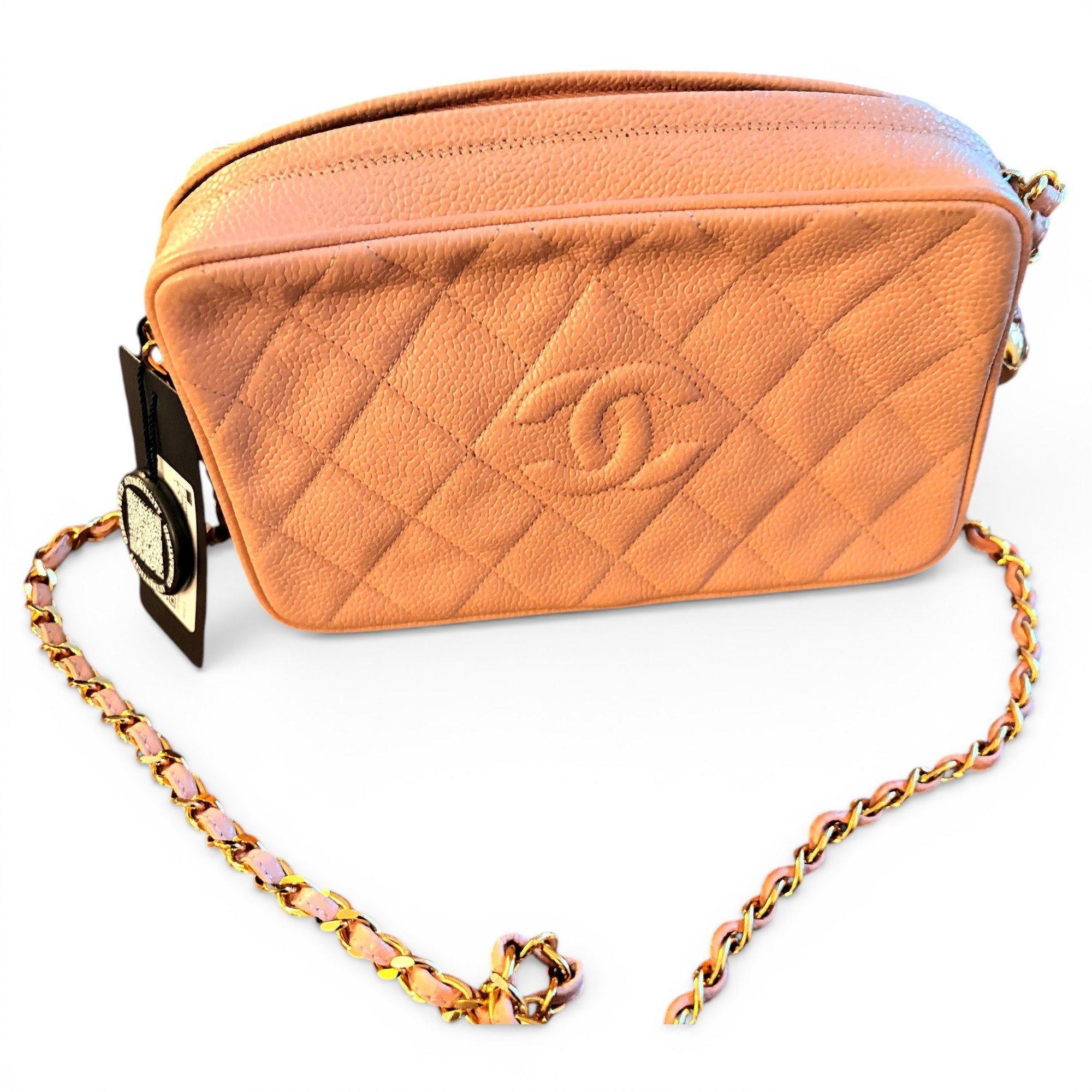 Leather bowling bag