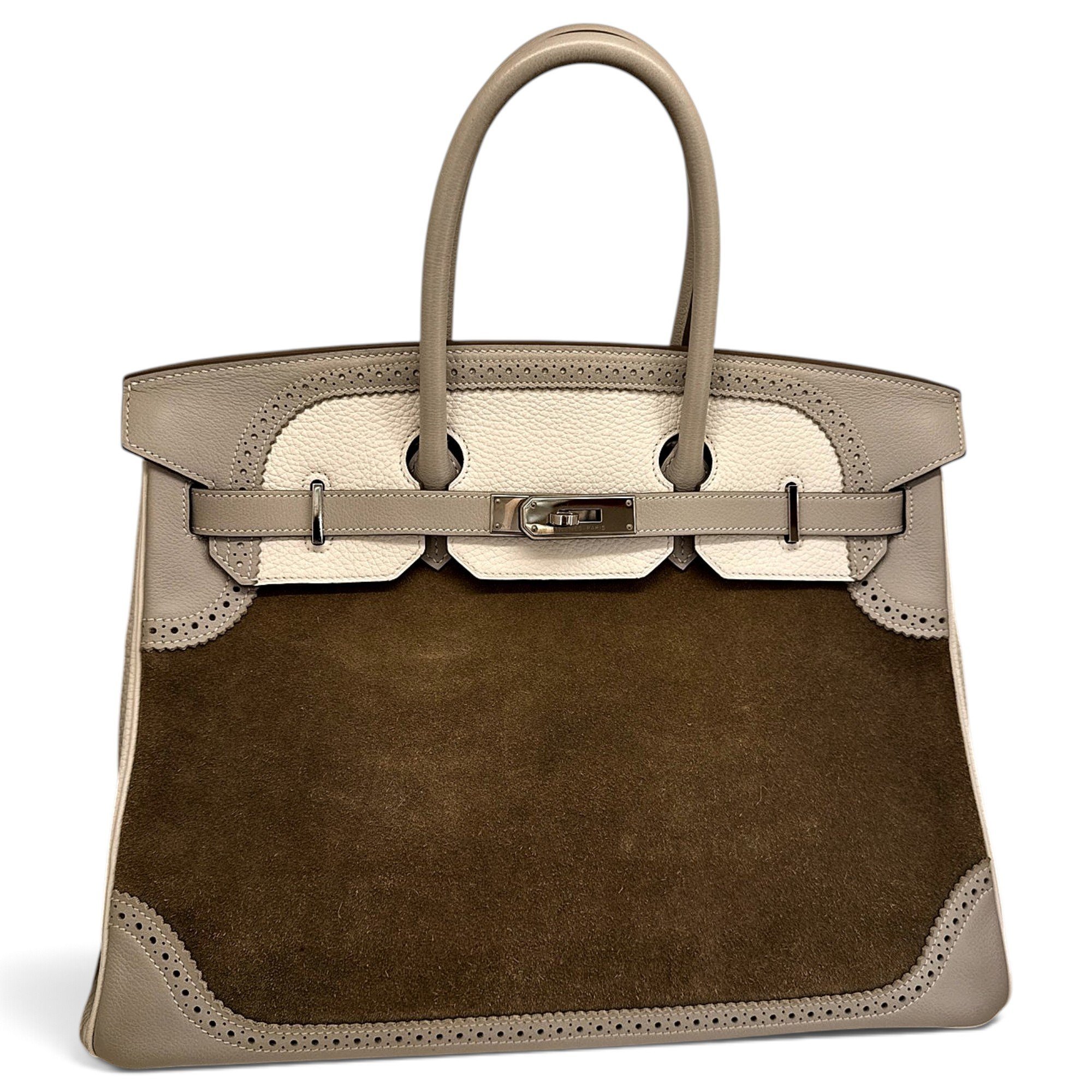 Birkin 35 leather handbag