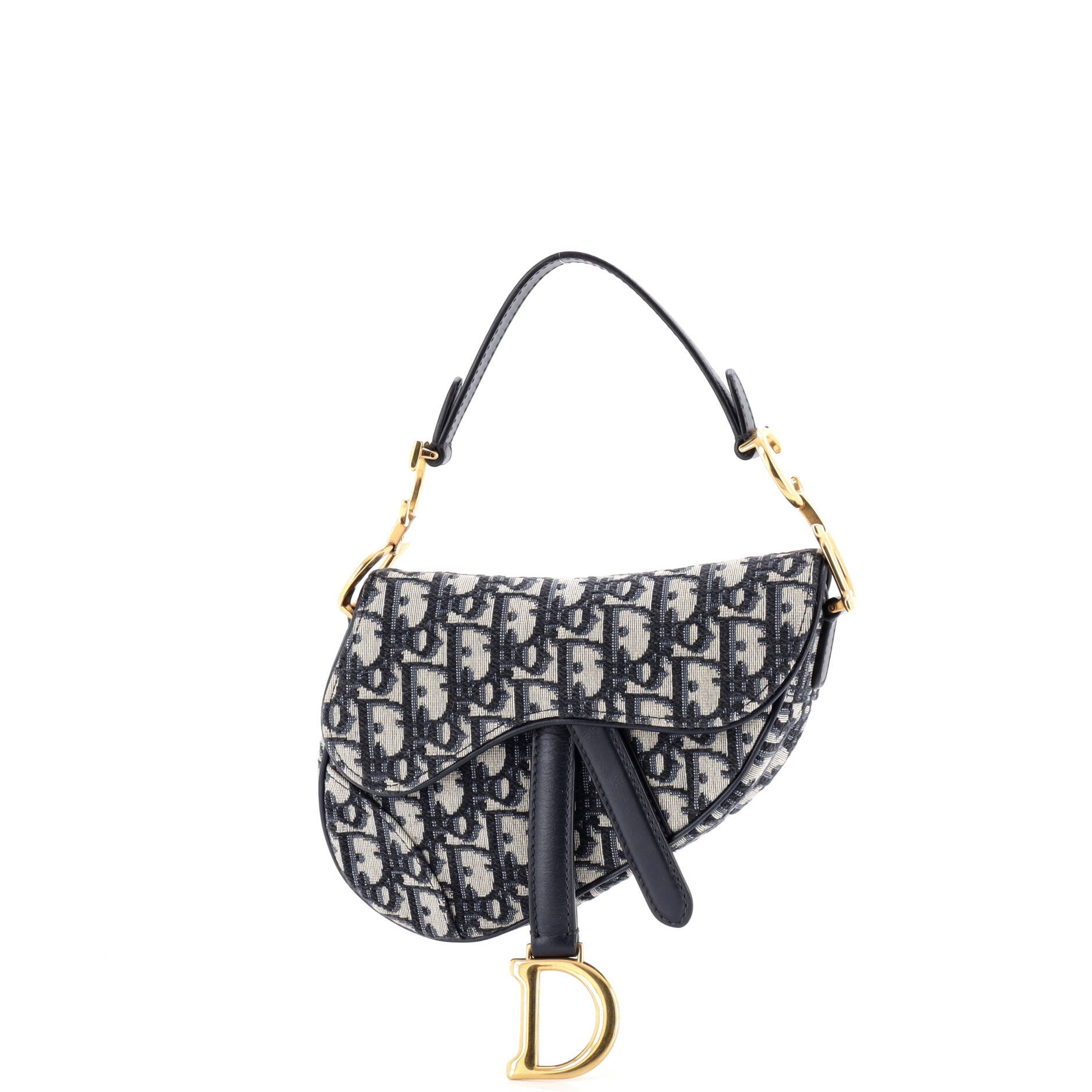 Dior Saddle Handbag Oblique Canvas Mini