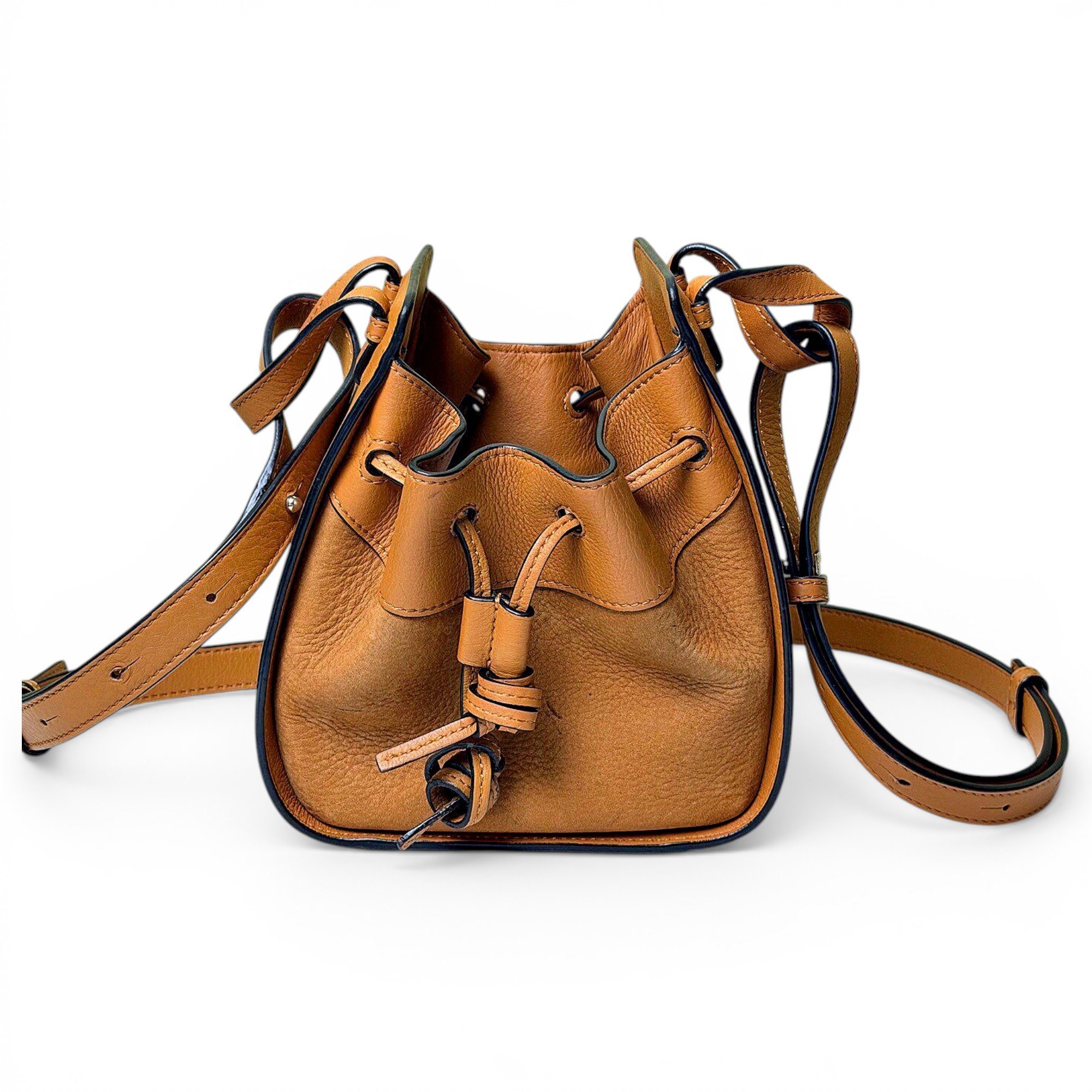 Hammock leather handbag