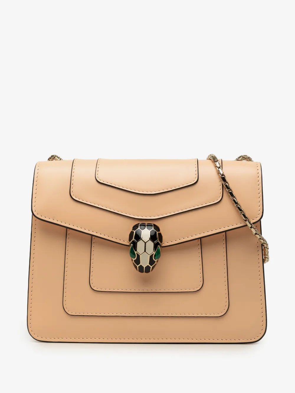 2000-2026 Small Leather Square Serpenti Forever Chain crossbody bag