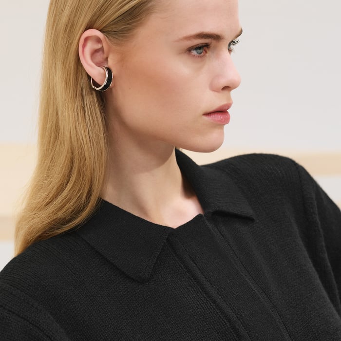 Noir Shirt Cardigan