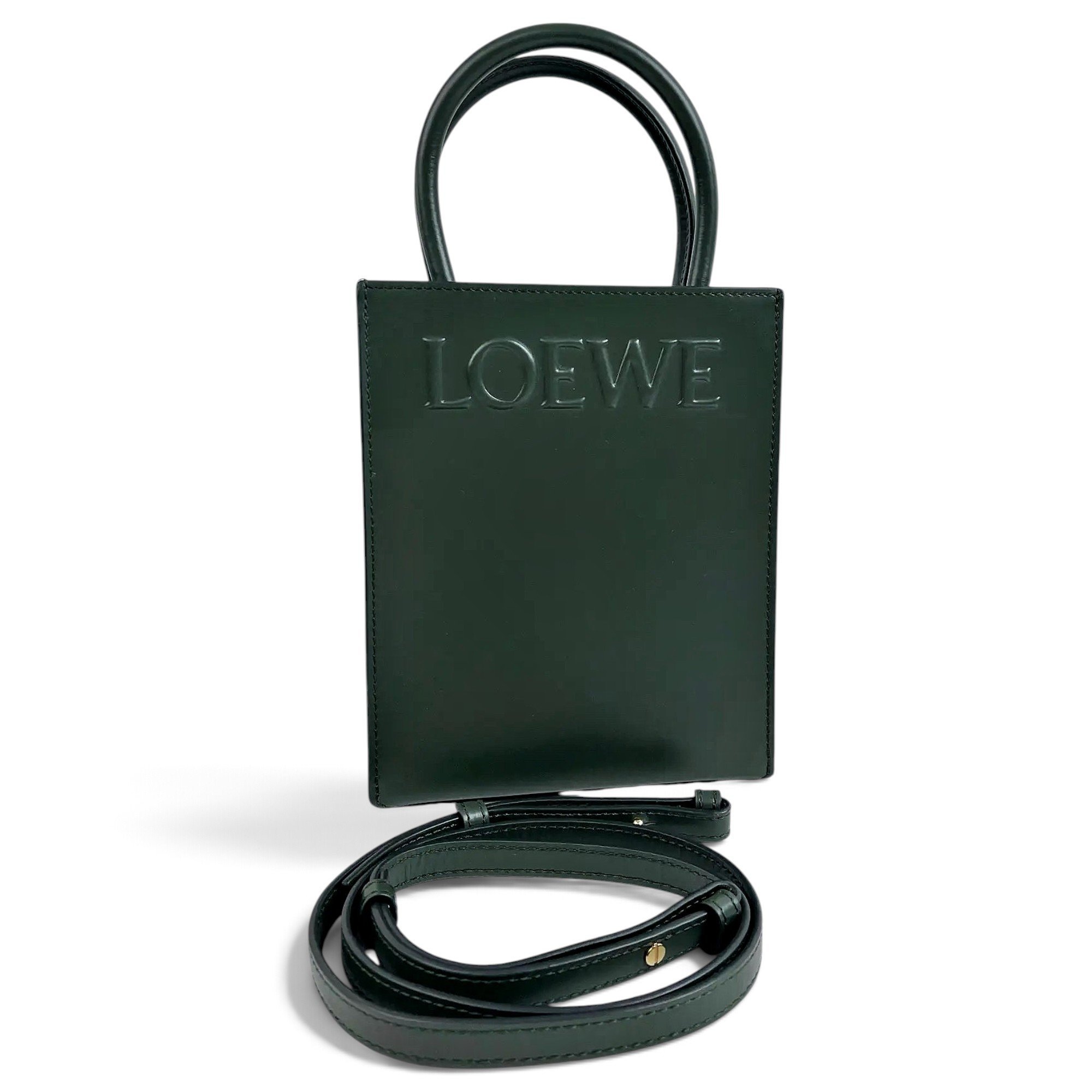 A5 leather handbag