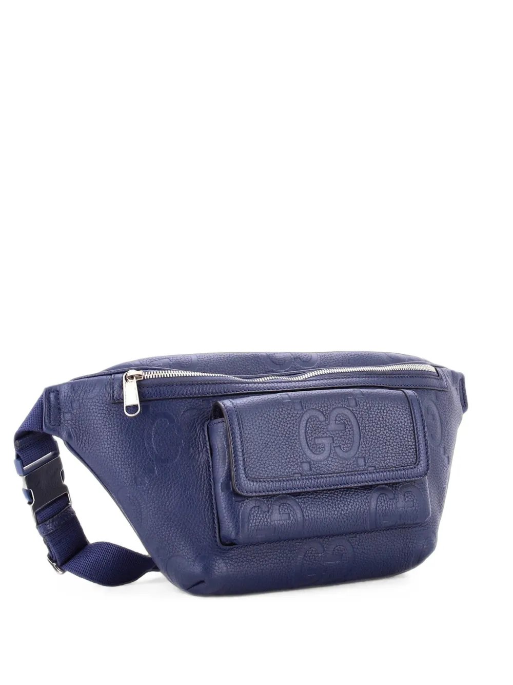 Front Pocket Jumbo GG Embossed Leather belt bag