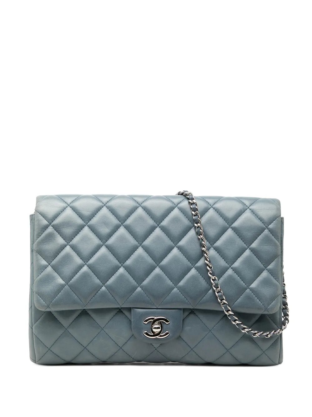 2012-2013 CC Quilted Lambskin Flap Clutch with Chain shoulder bag