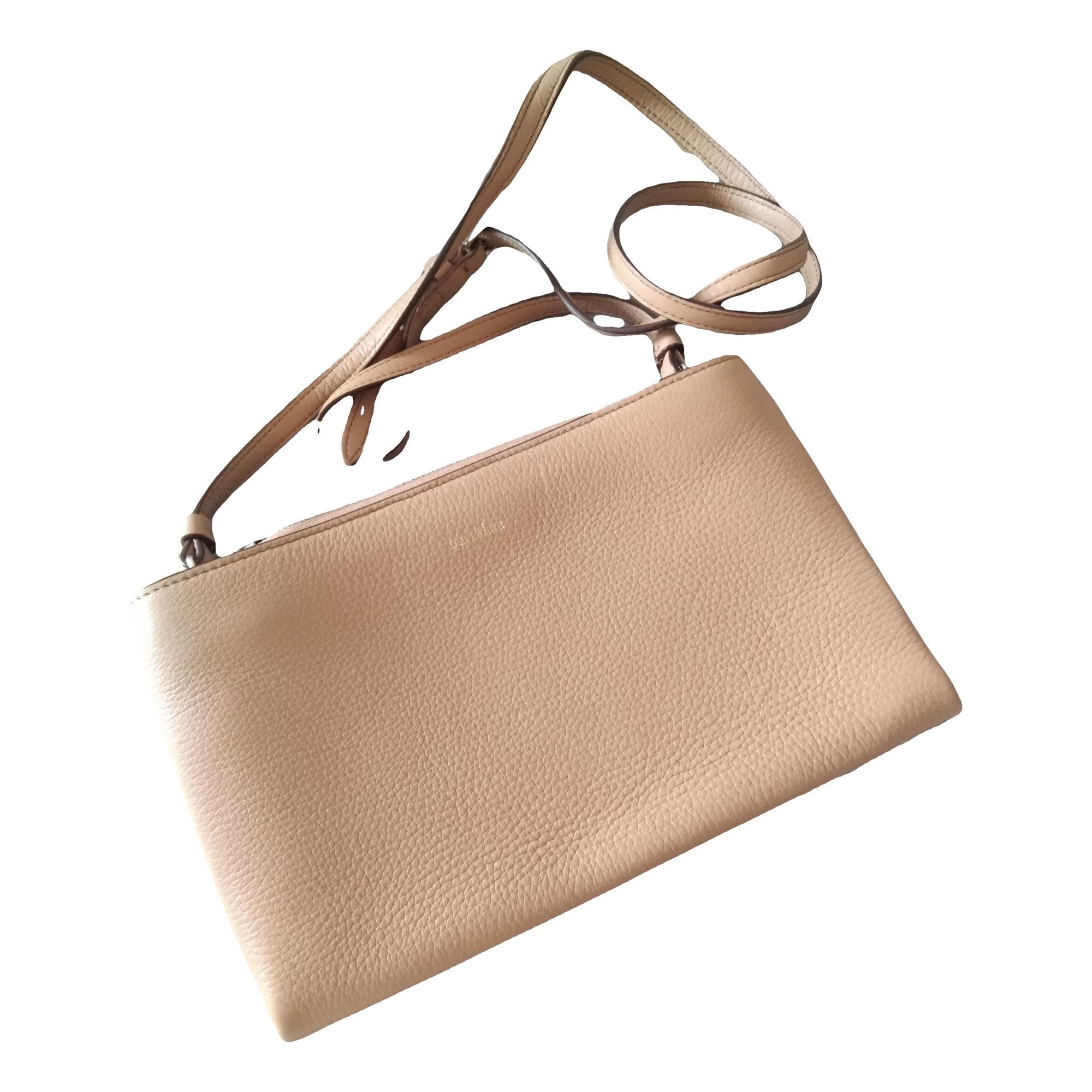 Leather clutch bag
