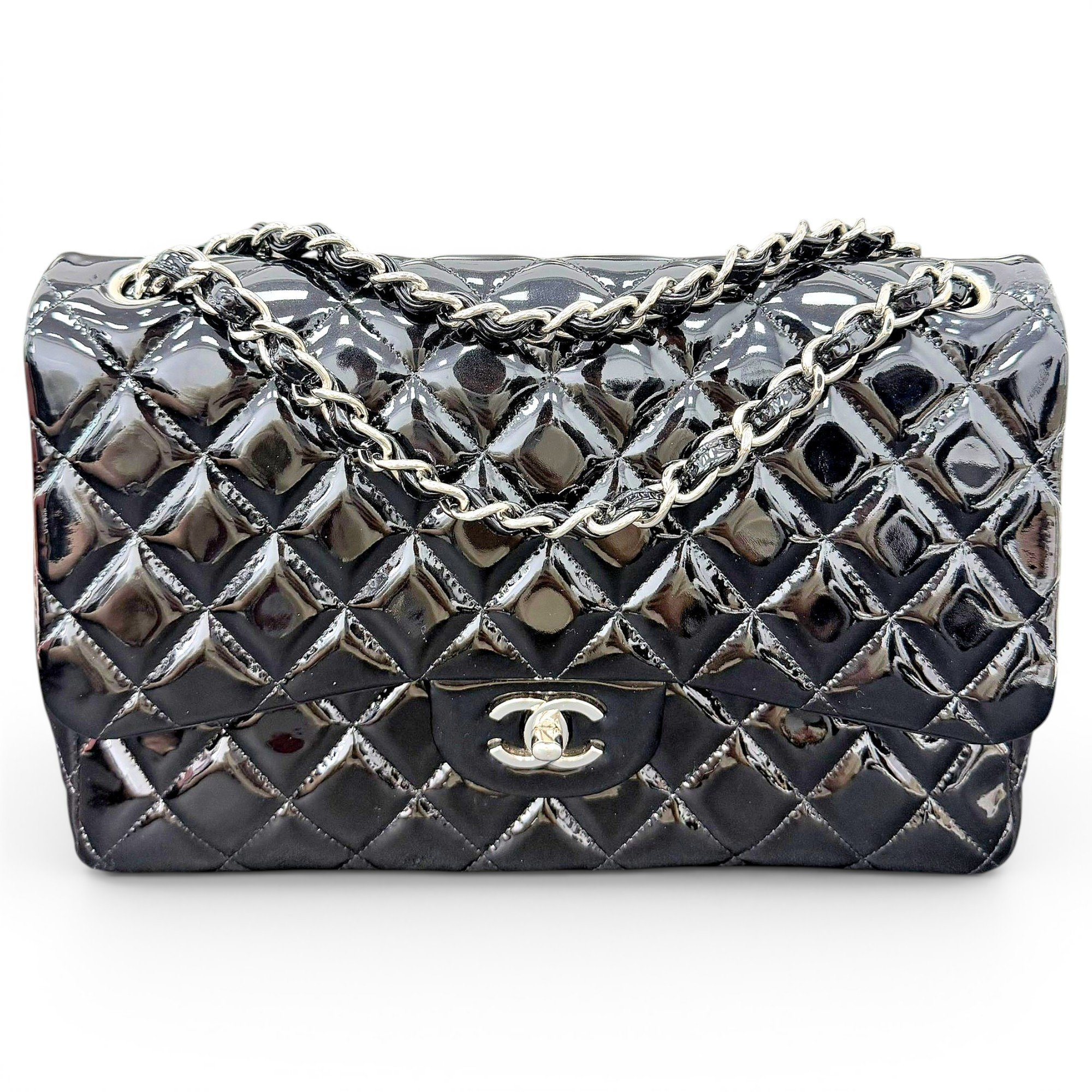 Timeless/Classique patent leather handbag
