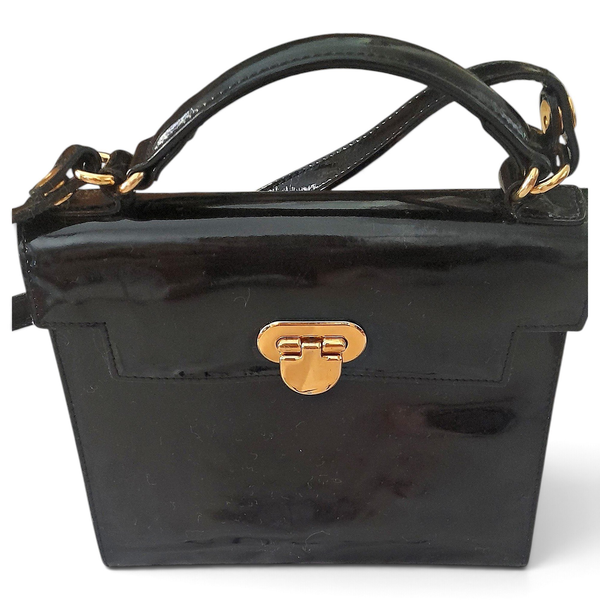 Patent leather crossbody bag