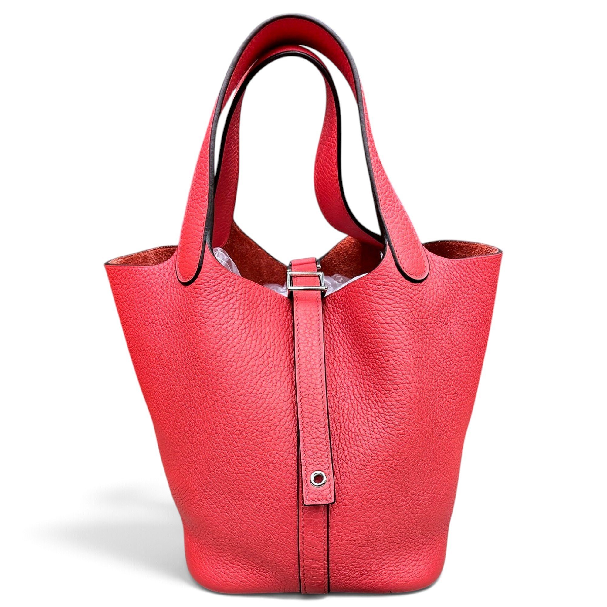 Picotin leather tote