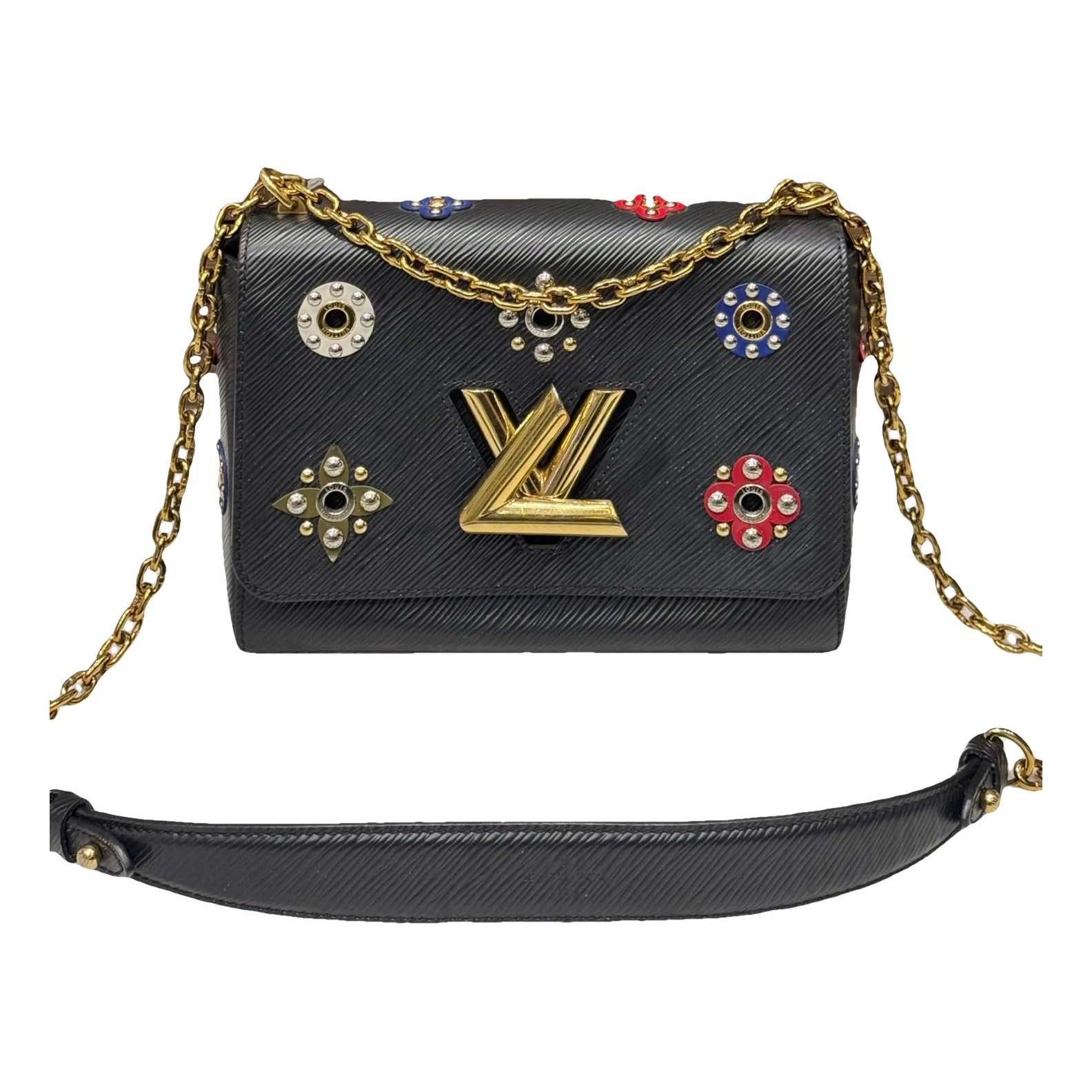 Twist leather crossbody bag