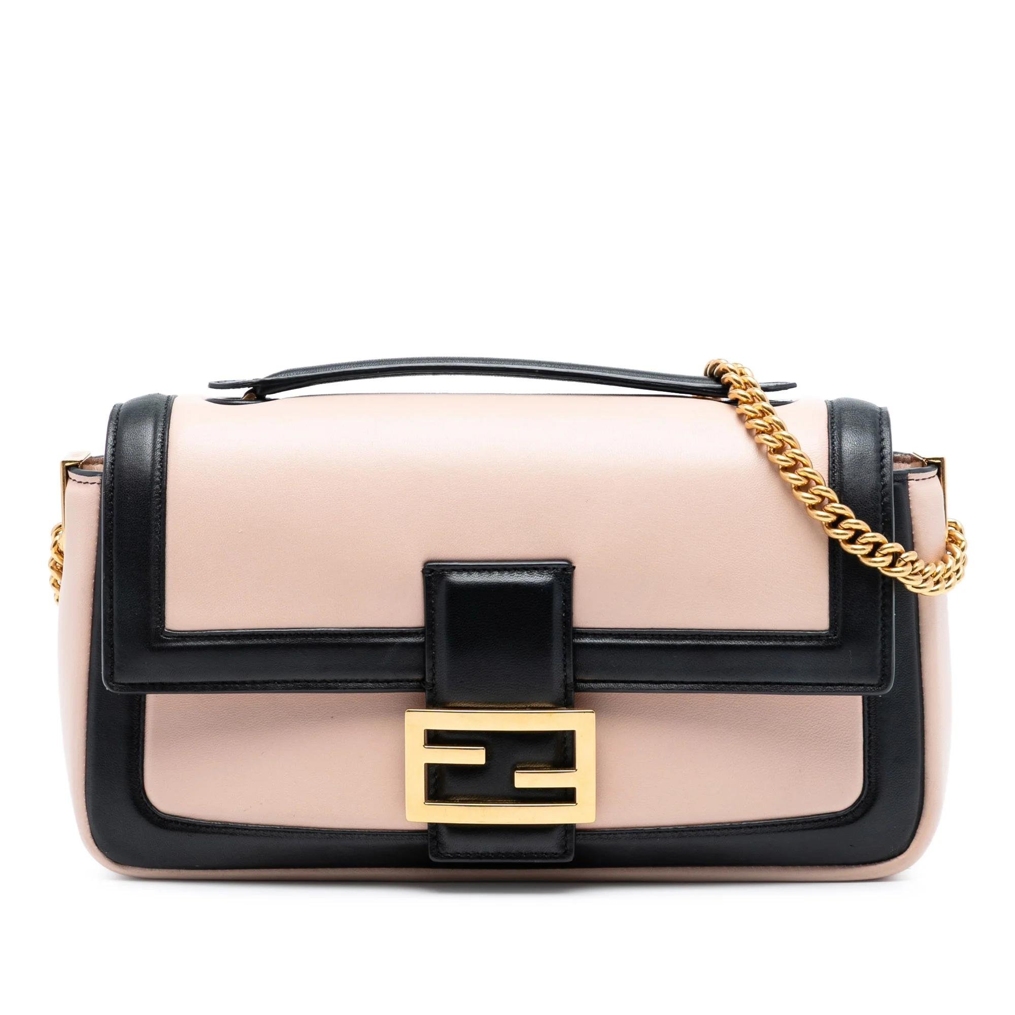 Baguette leather handbag