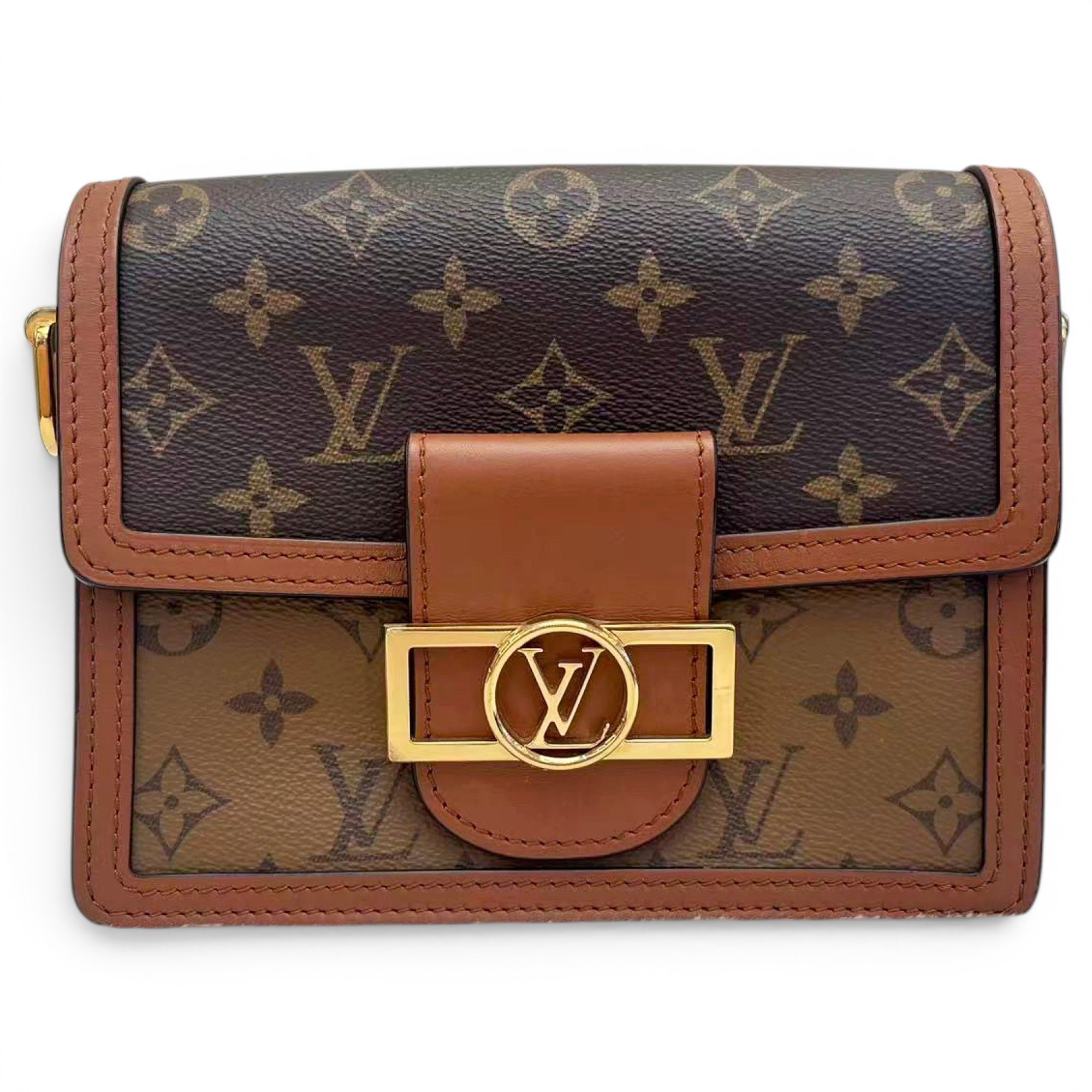 Dauphine leather handbag
