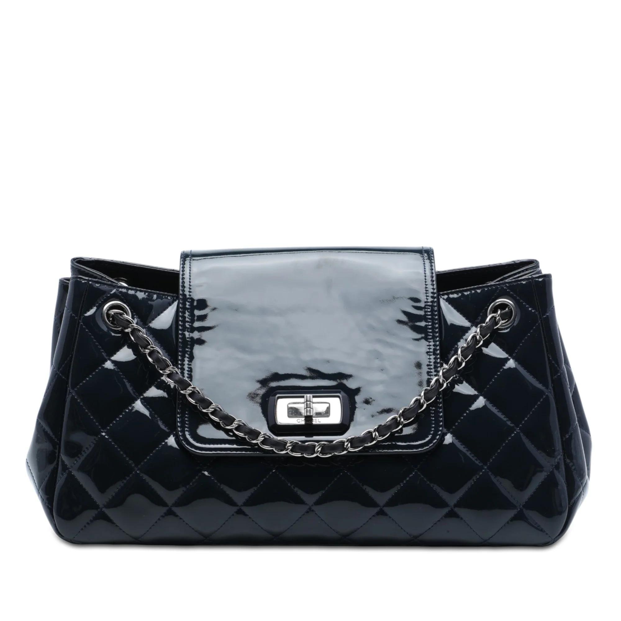 Patent leather handbag