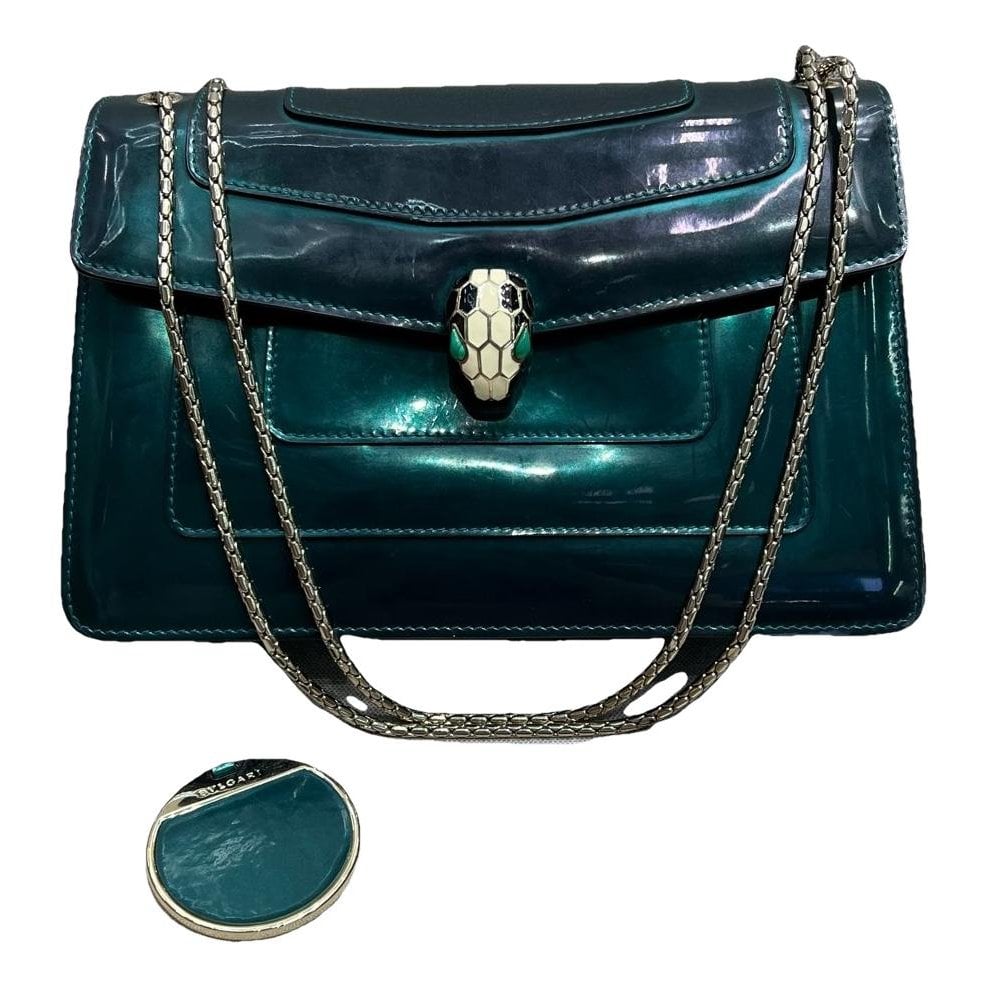 Serpenti leather handbag