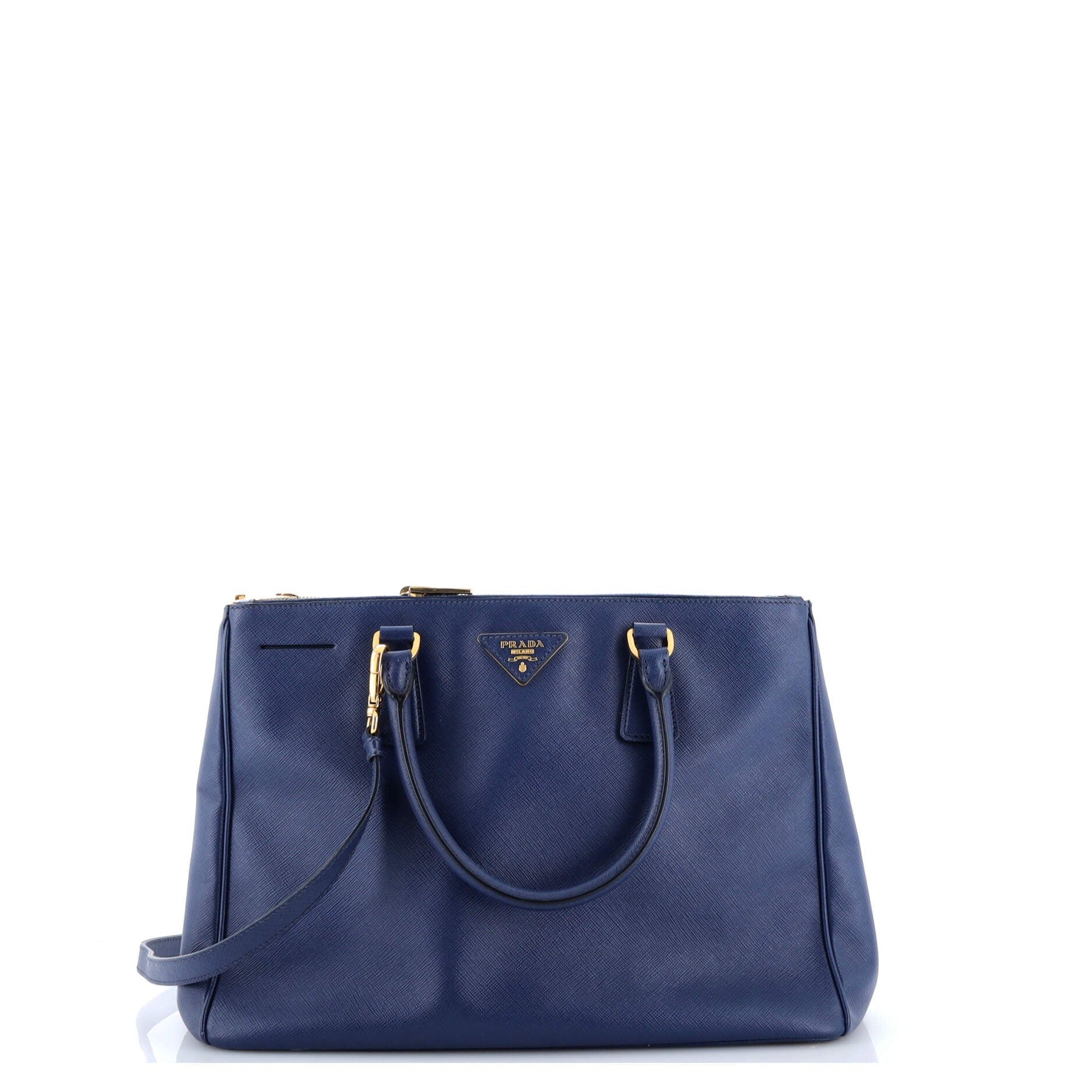 Prada Galleria Double Zip Tote Saffiano Leather Large