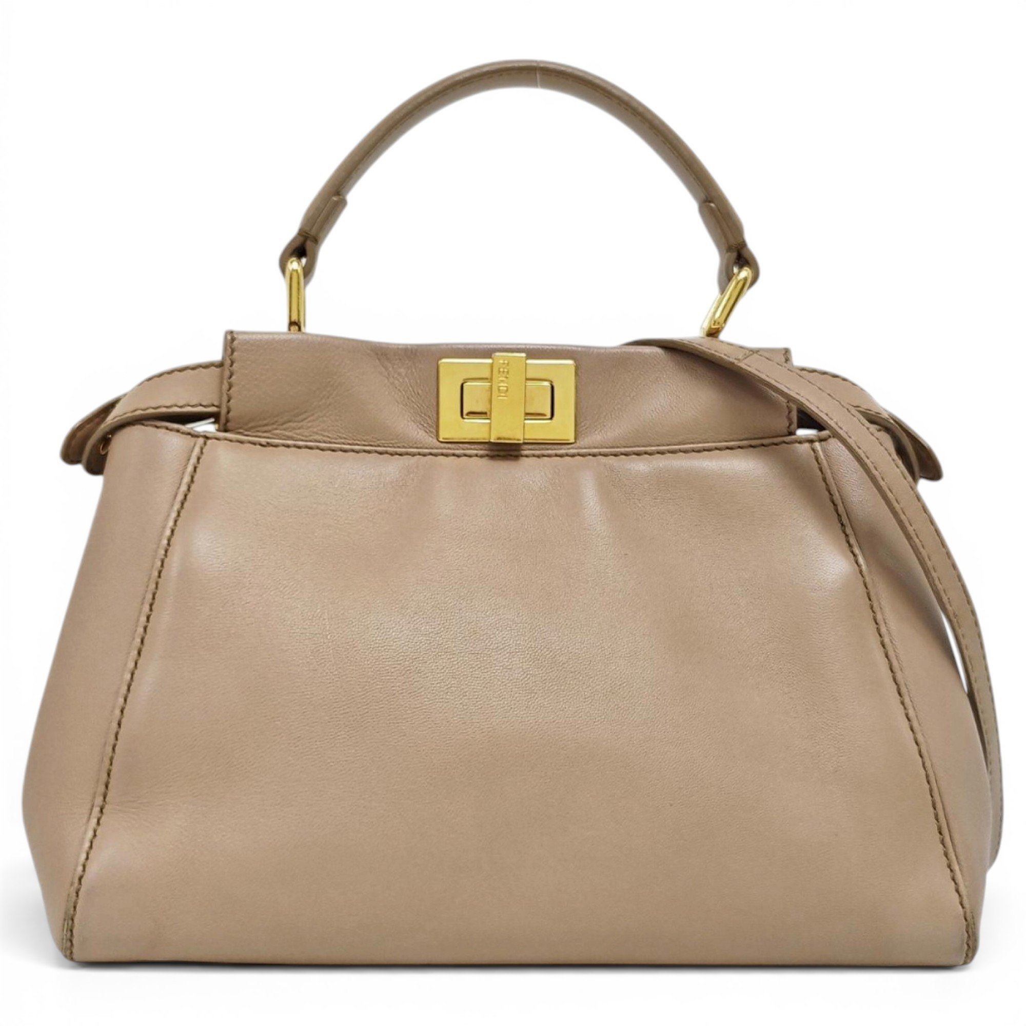 Peekaboo leather handbag