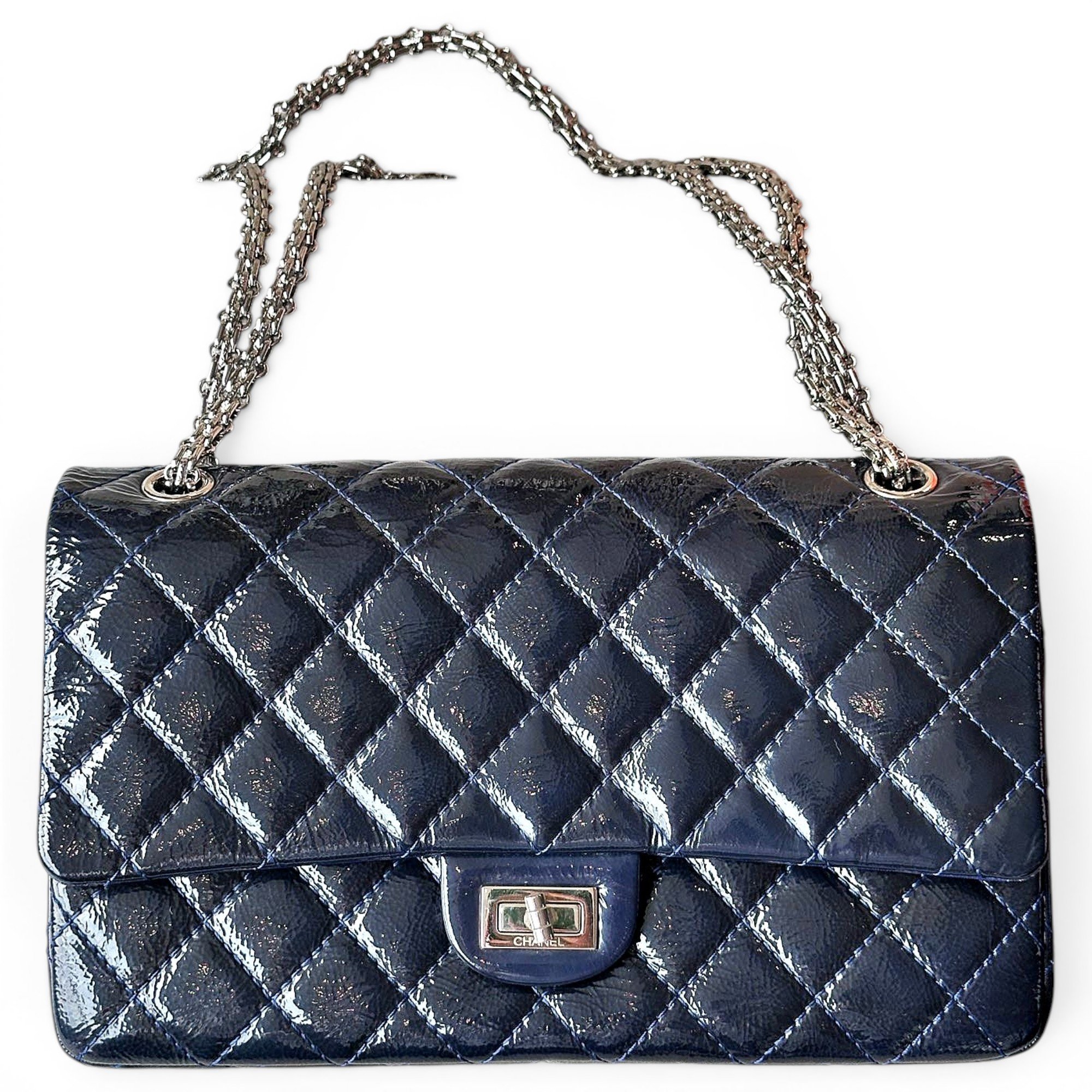 2.55 patent leather handbag