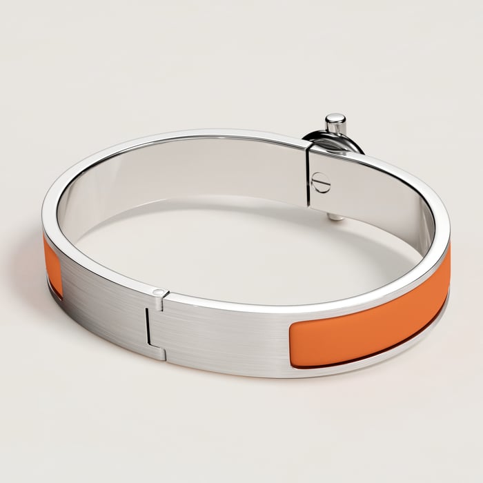 Orange Feu Mat Clic Glenan Bracelet