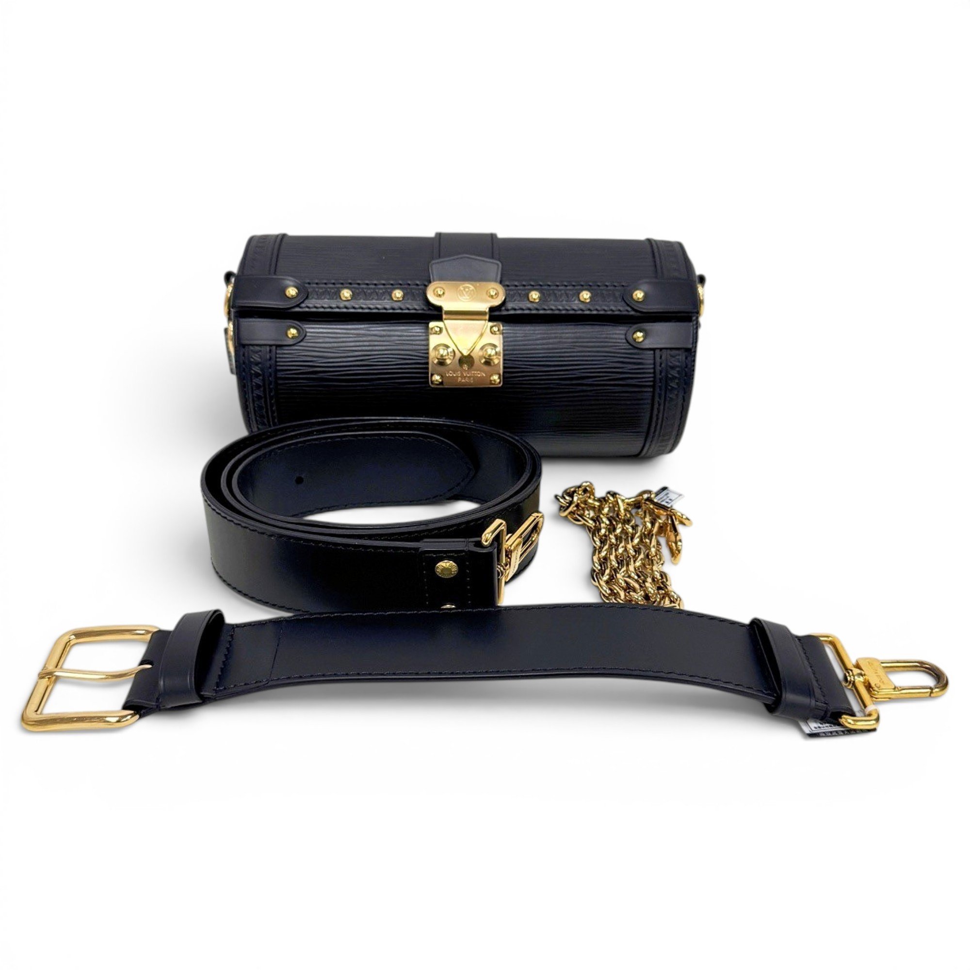 Papillon Trunk leather handbag