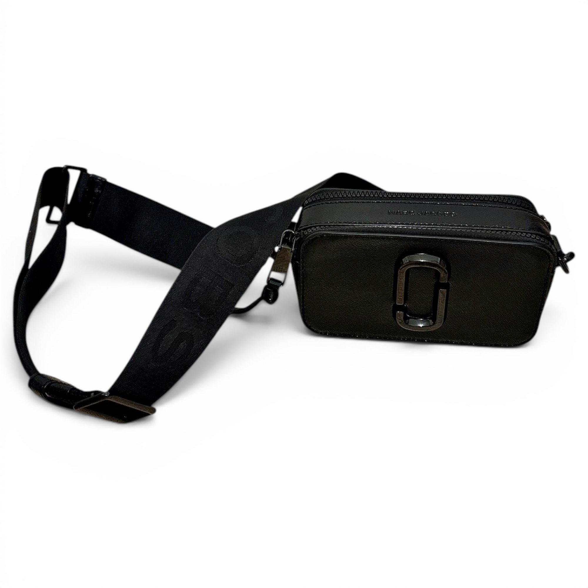 Snapshot patent leather crossbody bag