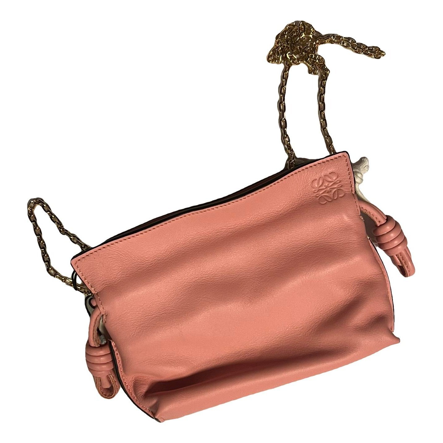 Leather clutch bag